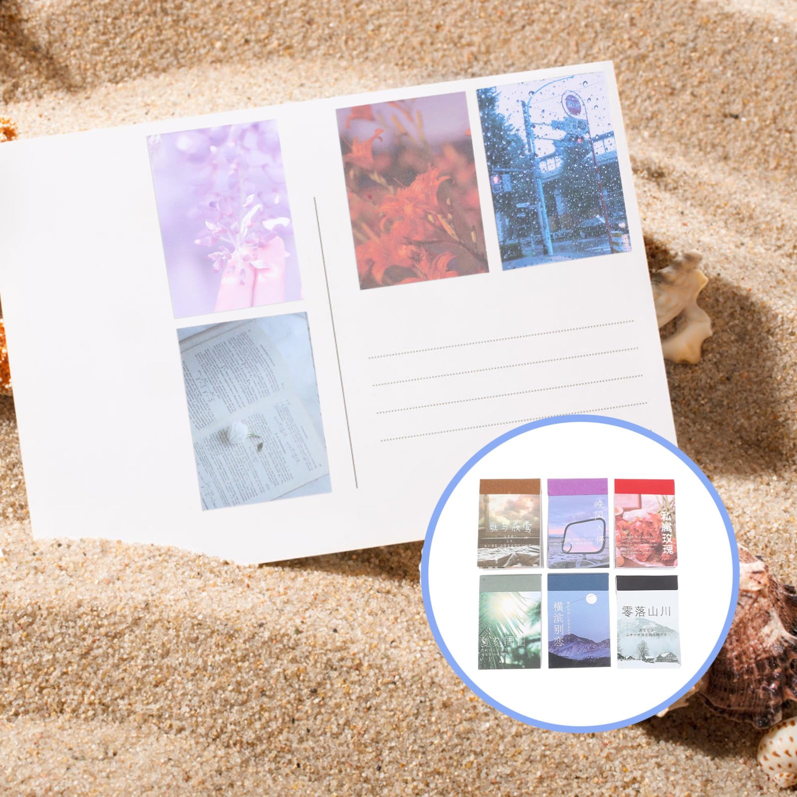 NUOBESTY 18sets Adesivi Creativi Per Scrapbooking e Diario Album Fai Da Te Decorativi Adesivi Fotografici Per Taccuino Viaggio e Progetti Manuali Per Album Decorativo