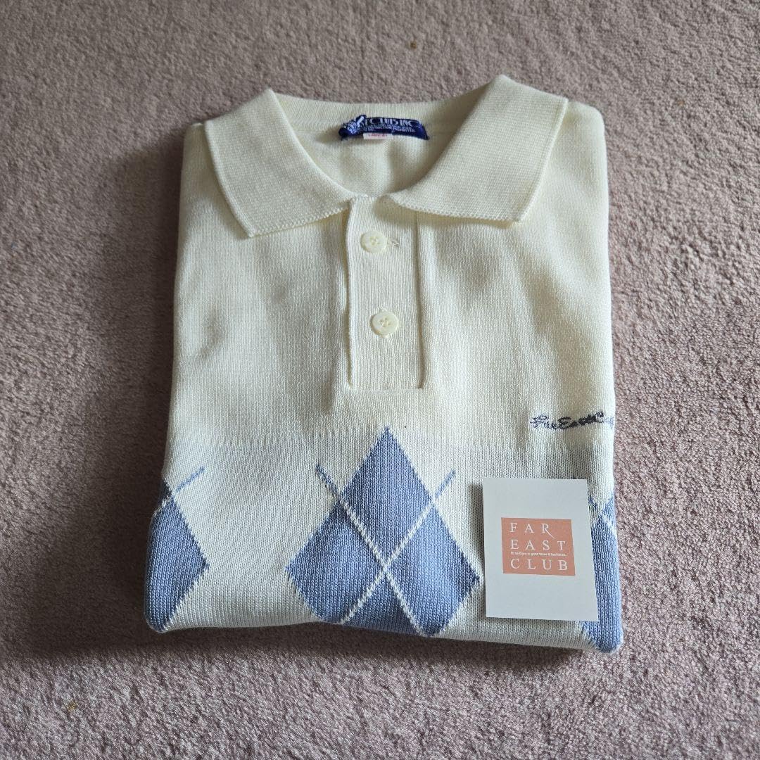 Amazon.co.jp: 小田和正 farEastCafe半袖 サマーニットポロシャツ 