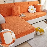 Vista 8 de Funda universal para sofá resistente al desgaste, protector de sofá elástico antideslizante, se adapta a sofás seccionales, de 3/4 plazas, lavable a