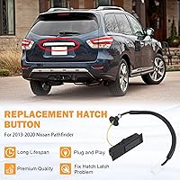 Vista 2 de 25380-3JA0B Pestillo para maletero de botón de escotilla para Nissan Pathfinder 2013 2014 2015 2016 2017 2018 2019 2020, repuesto # 253803JA0B botón