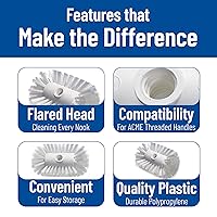 Vista 3 de SPARTA Spectrum - Cepillo de limpieza para tanque y hervidor de agua, cepillo resistente para azulejos, compatible con mango (se vende por separado)