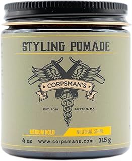 STYLING POMADE | Medium Hold | Neutral Shine | 4 ounce glass jar