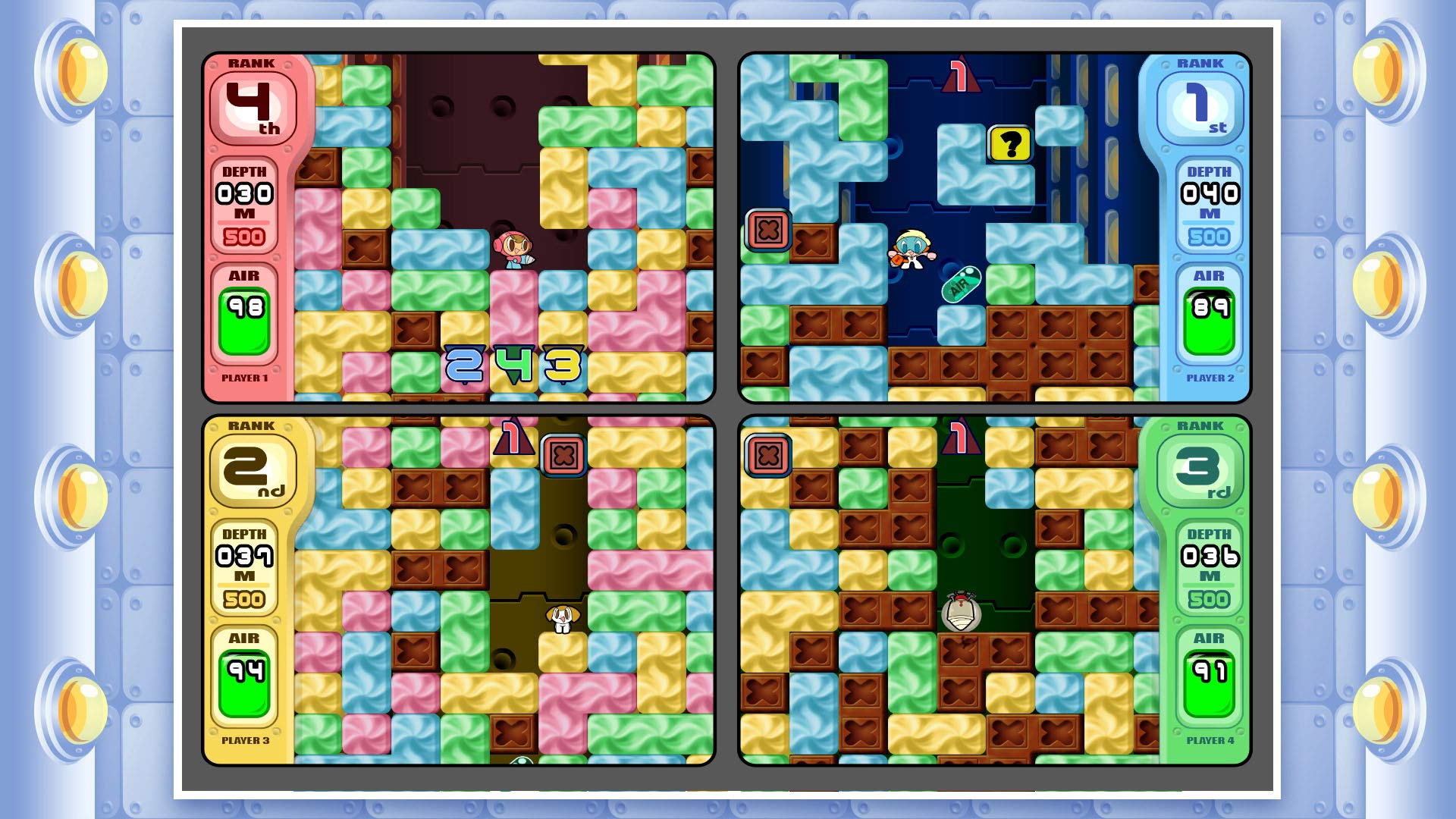 ミスタードリラー(Mr. DRILLER) p706p5g Mr. Driller [ミスタードリラー] (video game, Arcade, 1999