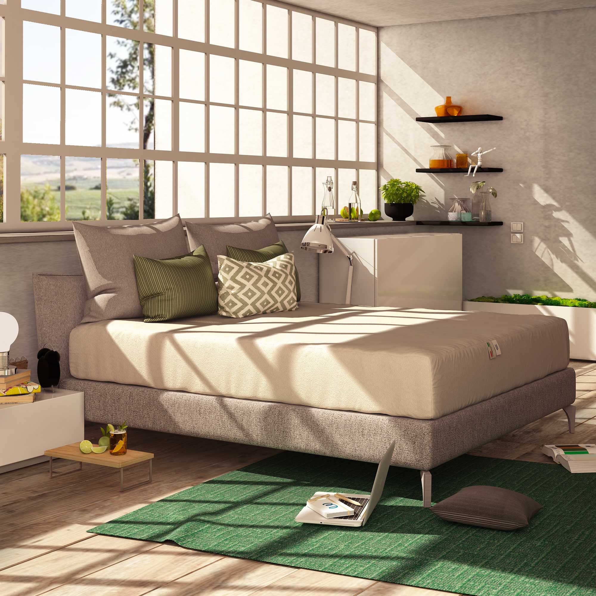 Baldiflex Coprimaterasso Matrimoniale Idrorepellente, per materasso 170x200 cm, Protegge il Materasso fino a 30 cm, Angoli Elastici