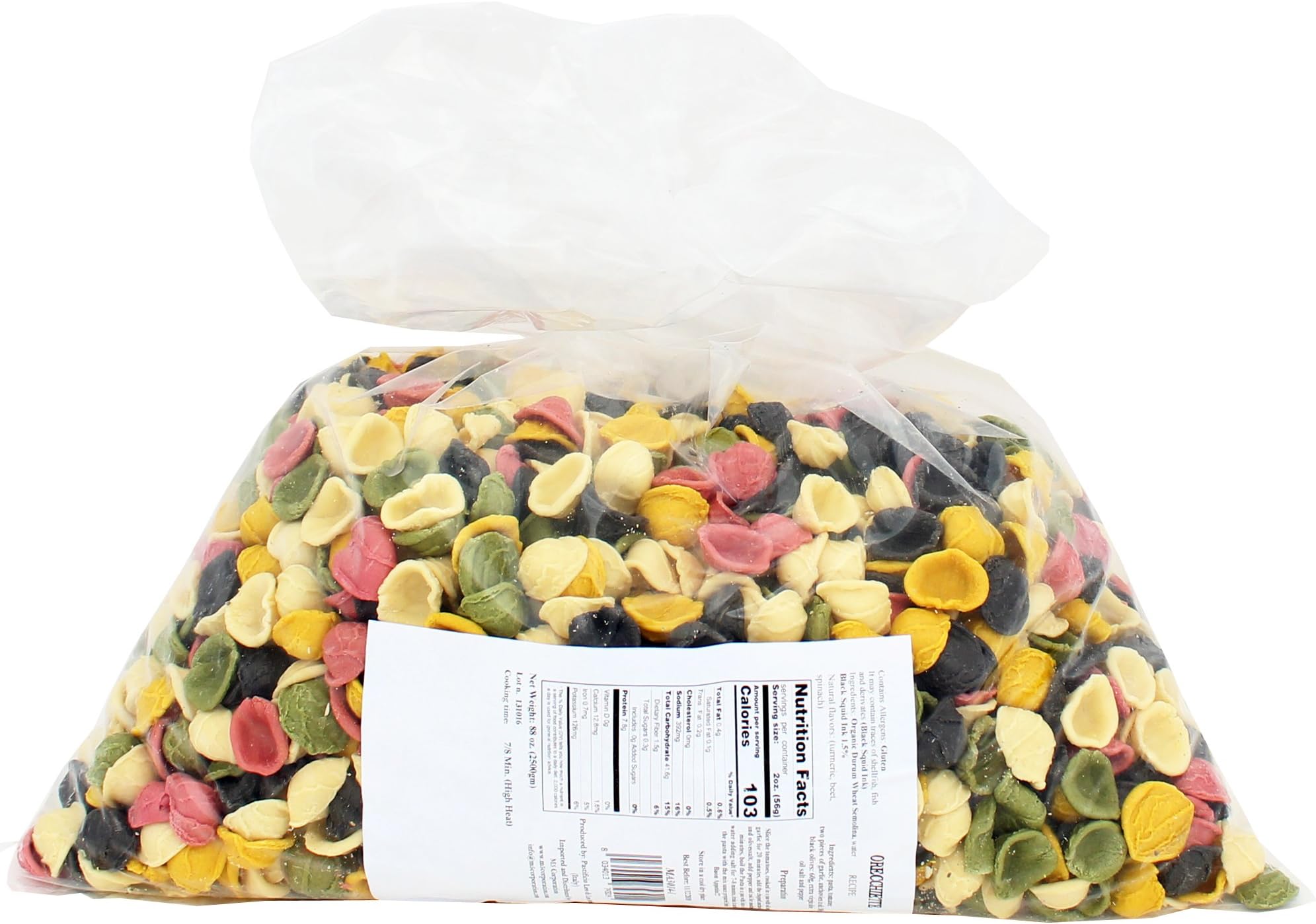 Donne Del Grano Little Ears Colored Orecchiette Pasta, 6 Pound