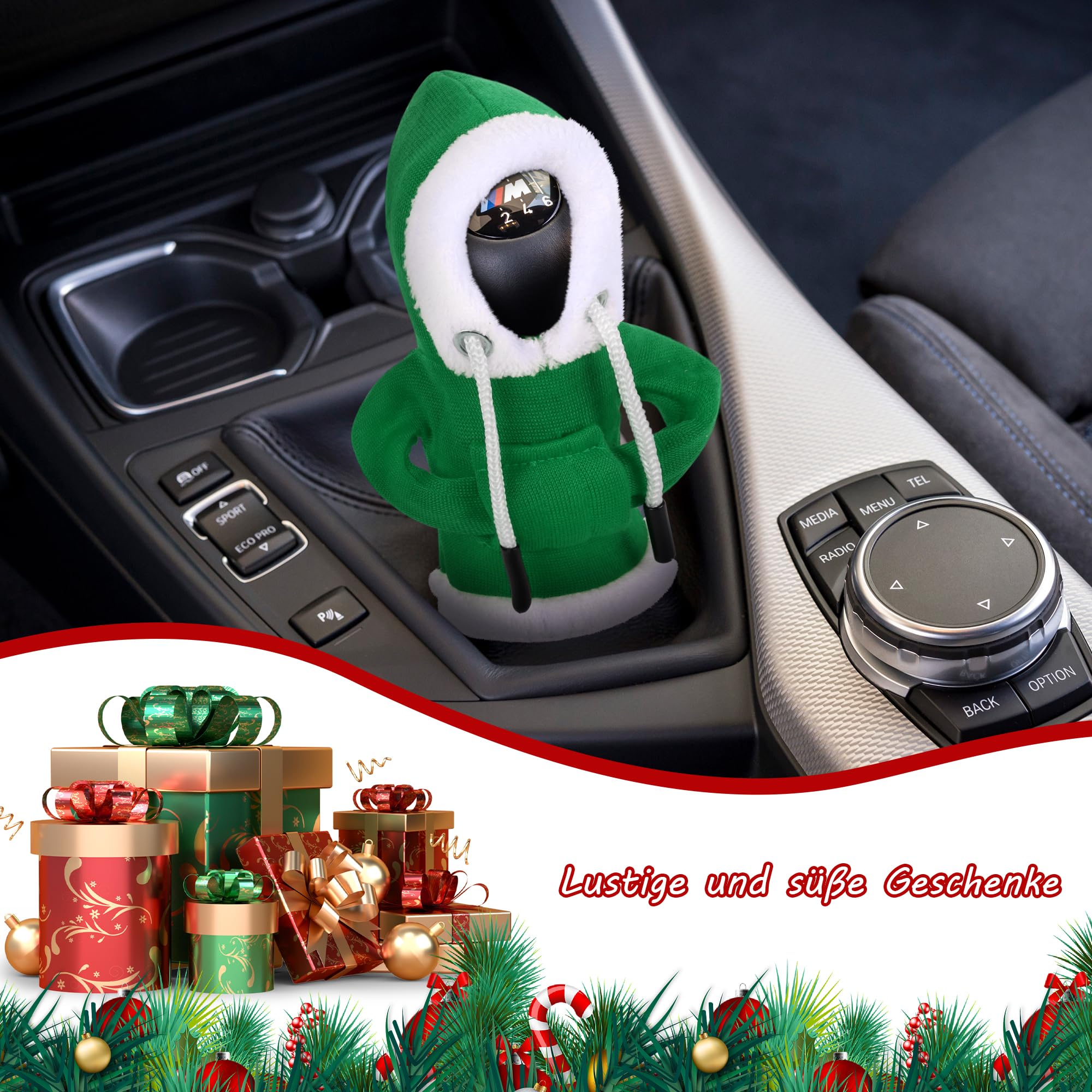 Couverture De Levier De Changement De Vitesse De Voiture De Noël, Sweat-shirt De Changement De Vitesse, Sweat à Capuche, Accessoires De Boîte De Vitesses, Décorations