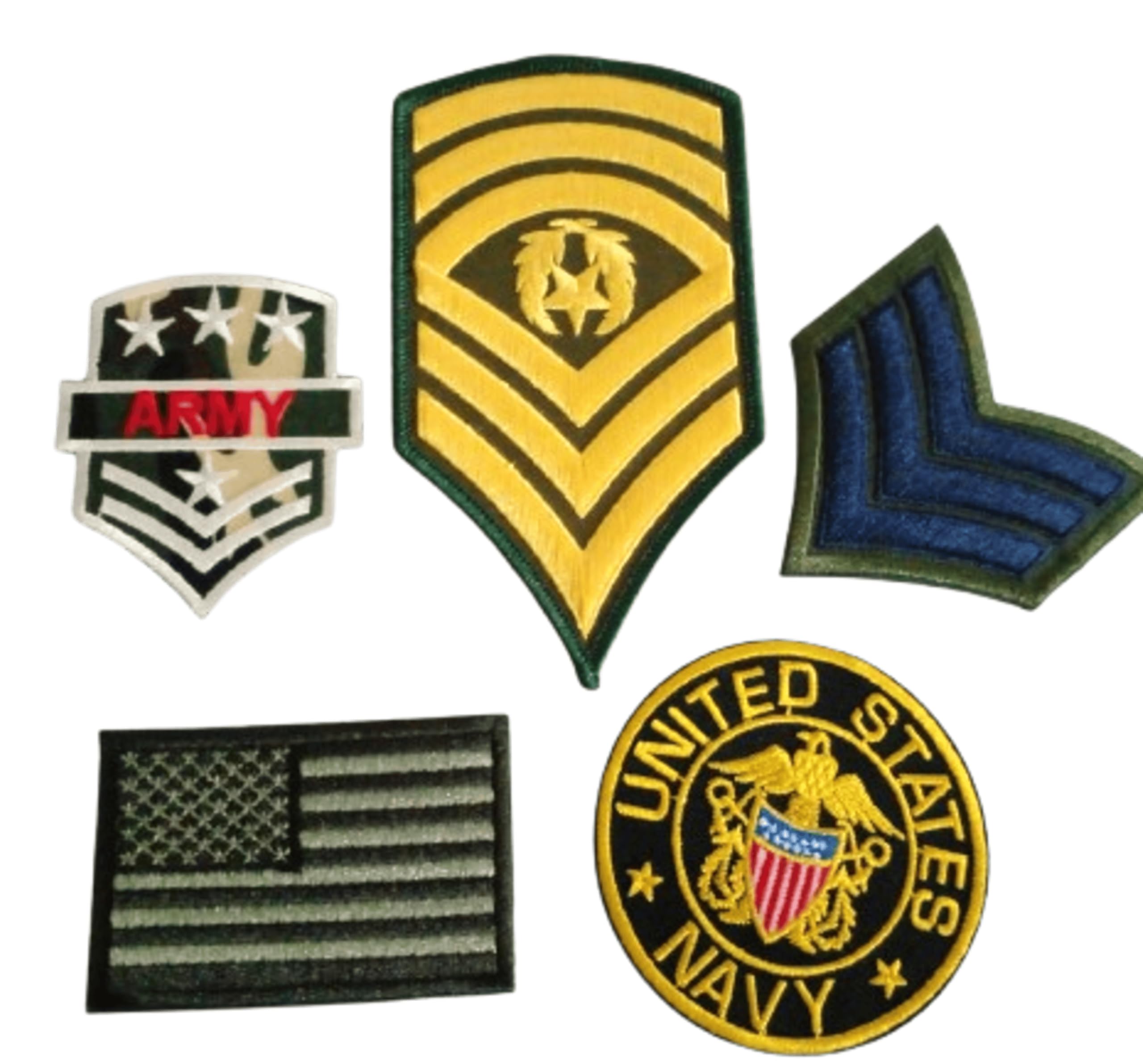 Marine Corps B176 - Ecusson Patch Brodé Thermocollant - Diamètre 8