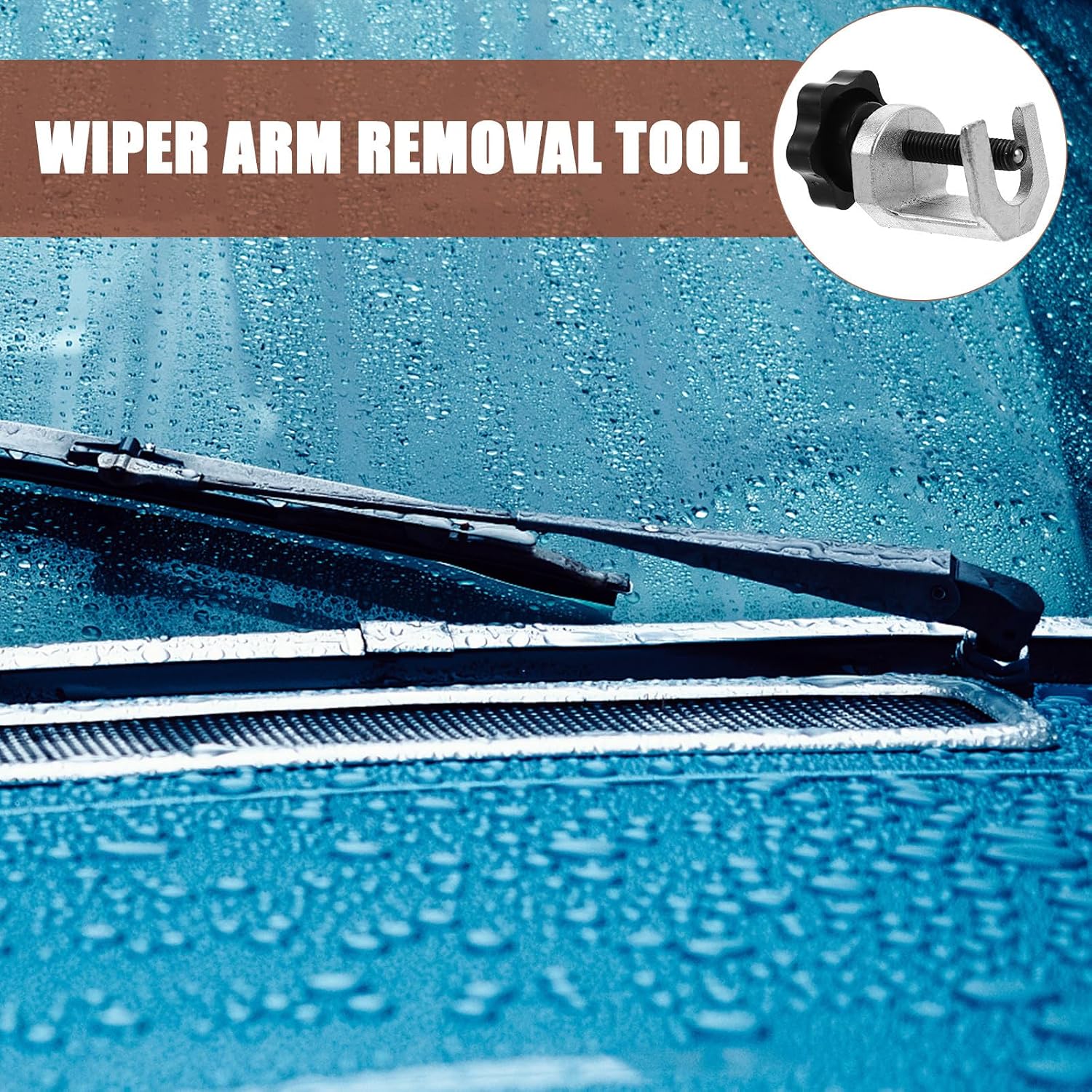 Universal Windshield Wiper Arm Puller Tool Set, Heavy-Duty Vehicle Windscreen Arm Removal Tool for Automotive Repair and Maintenance
