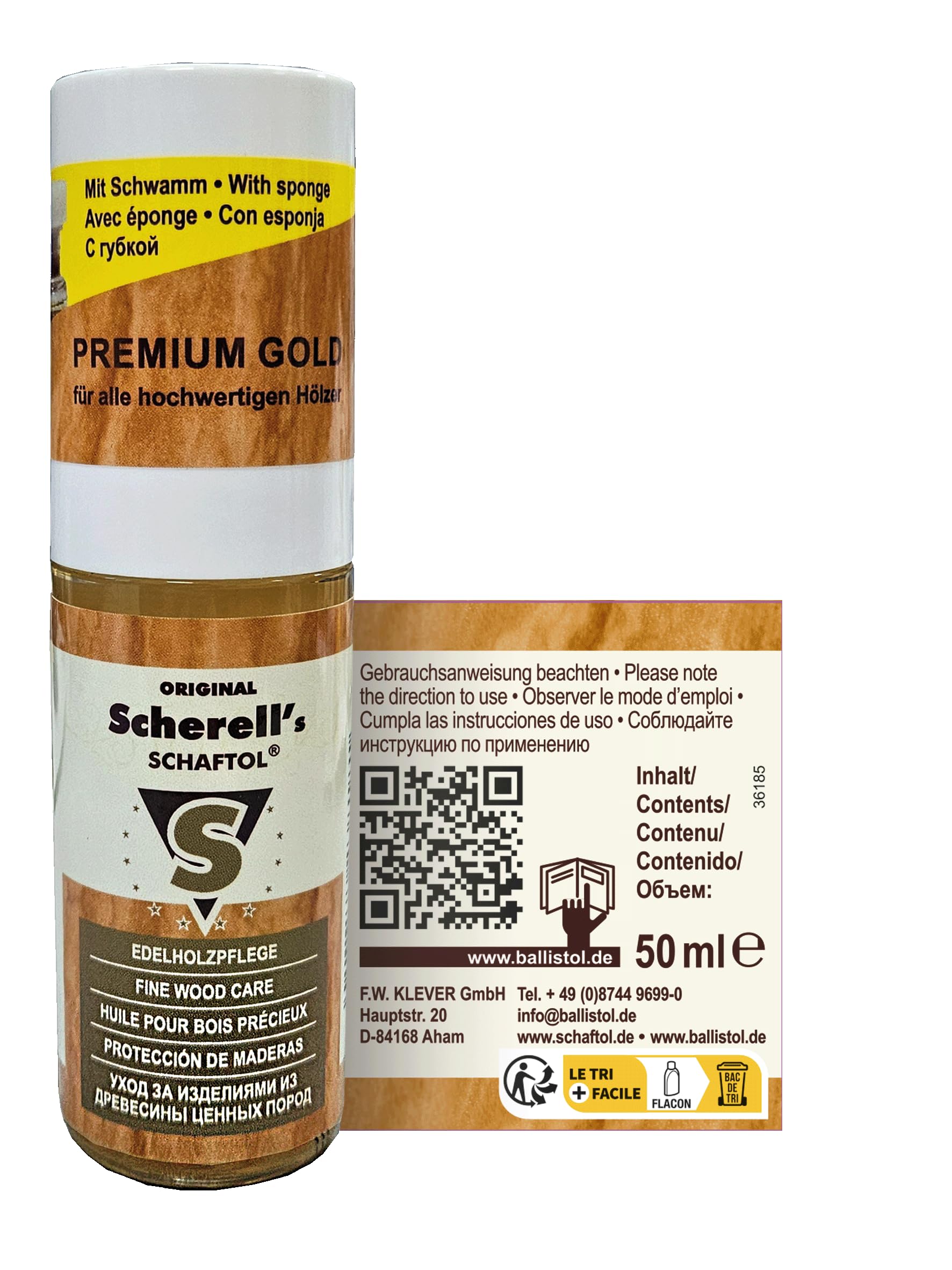 Ballistol Ochrona drewna - złoto premium, 50 ml