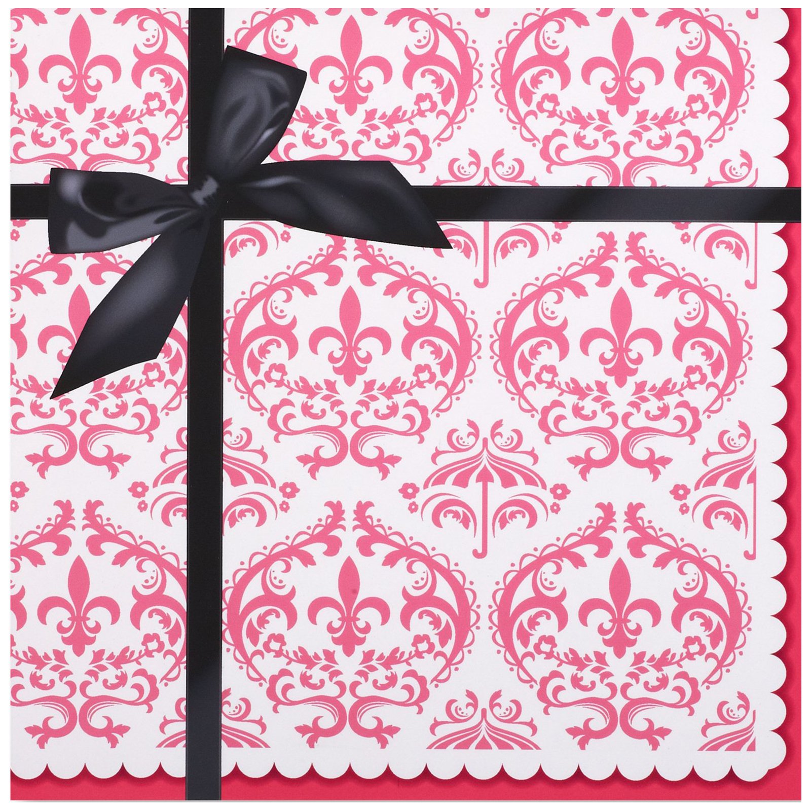Birthday Express Paris Eiffel Tower Damask Party Supplies - Lunch Napkins (20)