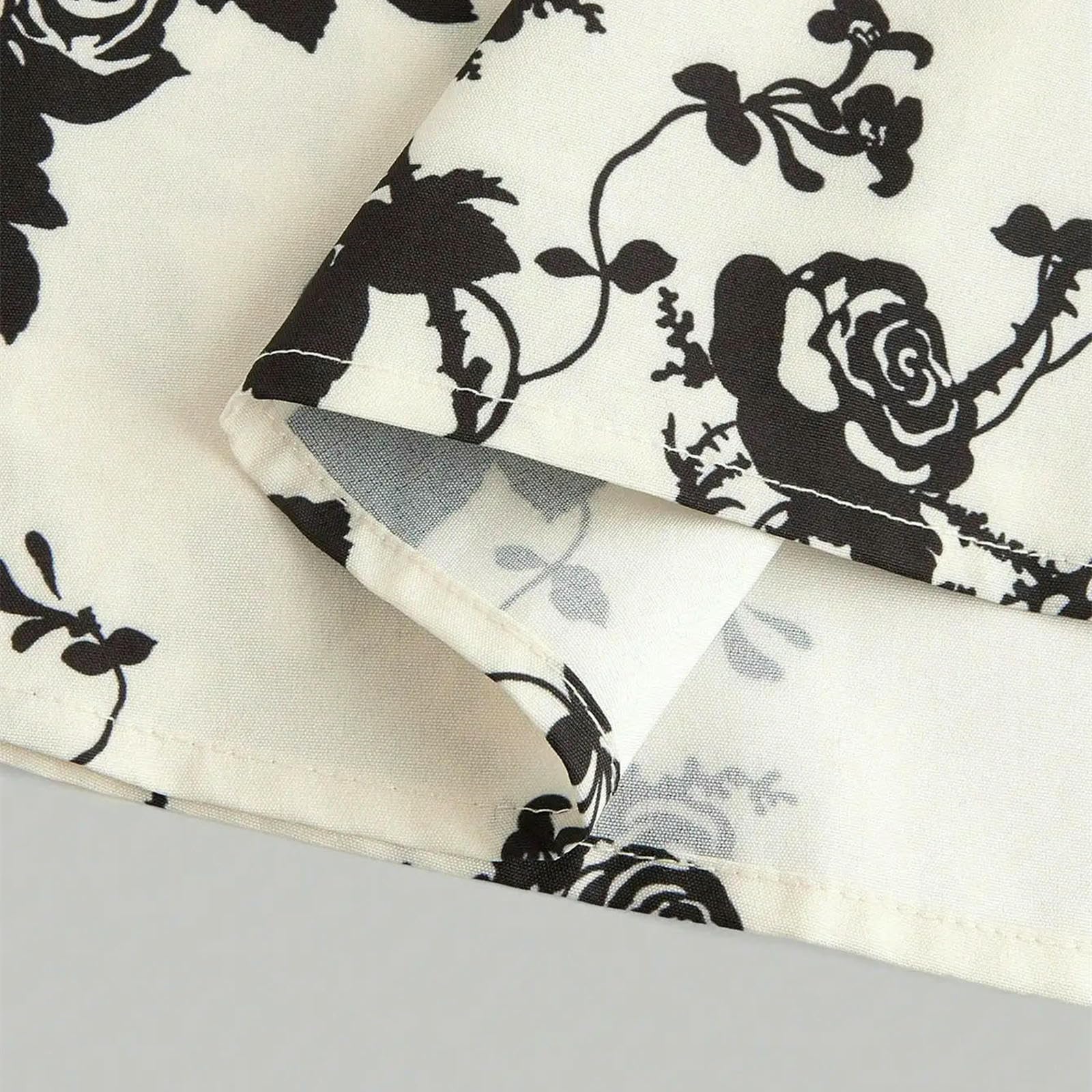 Abito Donna Invernale Longuette da Versatile Vintage con Stampa di Rose Nere E Cinturino Allacciato, Aderente, Senza Maniche, Casual, Elegante, Quotidiano-Multi-m