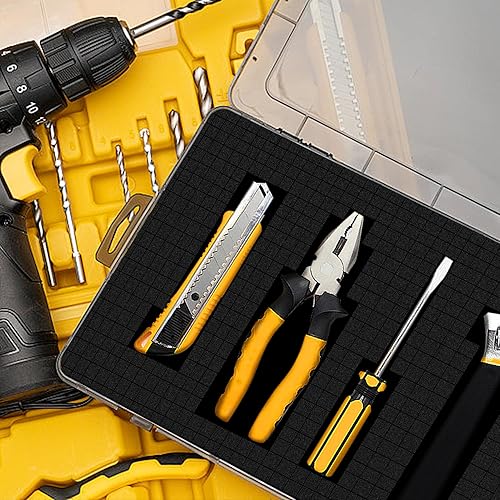 Vista 16 de DECOHS 4 piezas de insertos de espuma para elegir, 2 tamaños de espuma para recoger y arrancar, hojas de espuma precubo con uso inferior para cajas