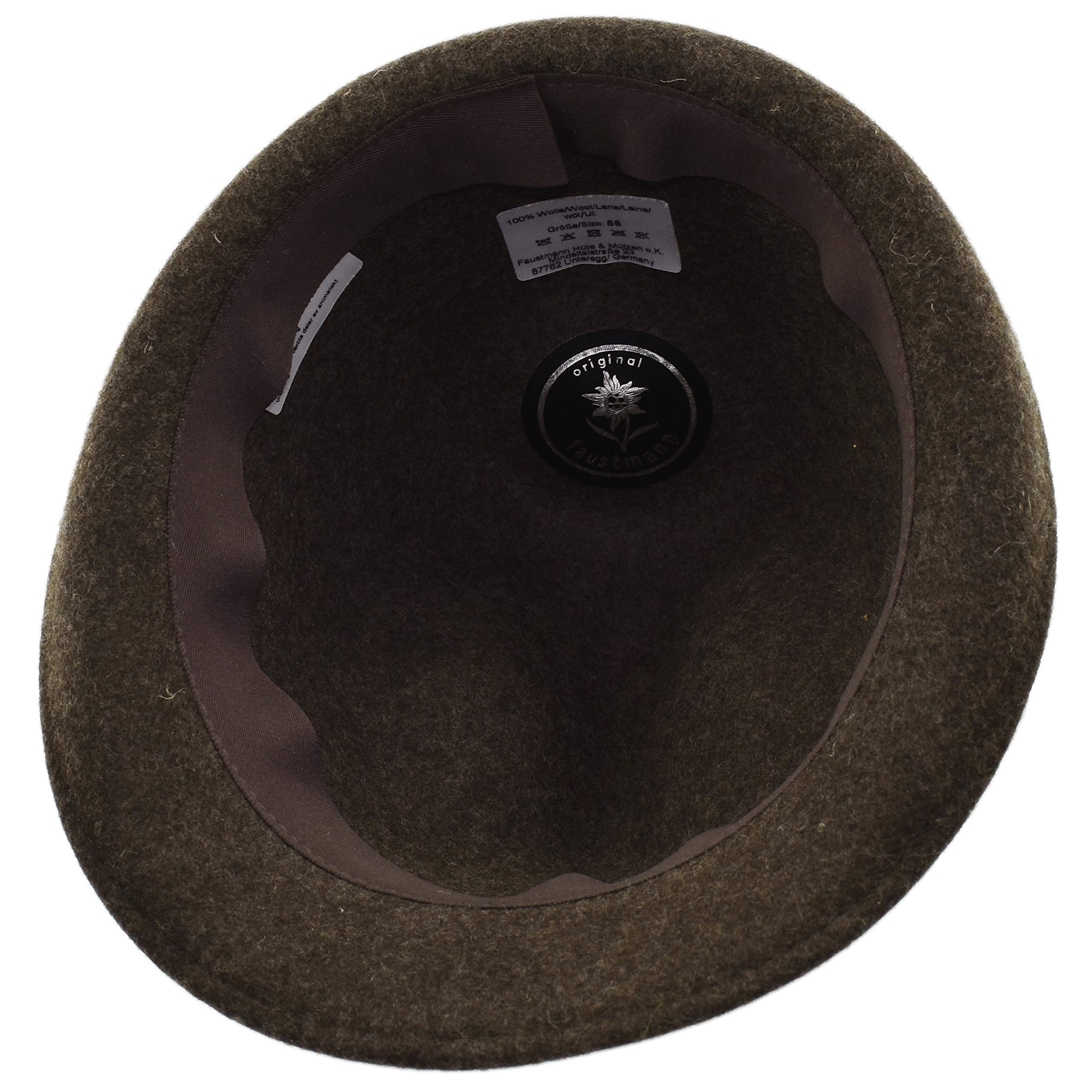 Melegari Cappello Tirolese Dreispitzhut Stella Alpina | Cappello da Montagna | Cappello Alpino | Uomo Donna | Estate/Inverno (Marrone, 57)