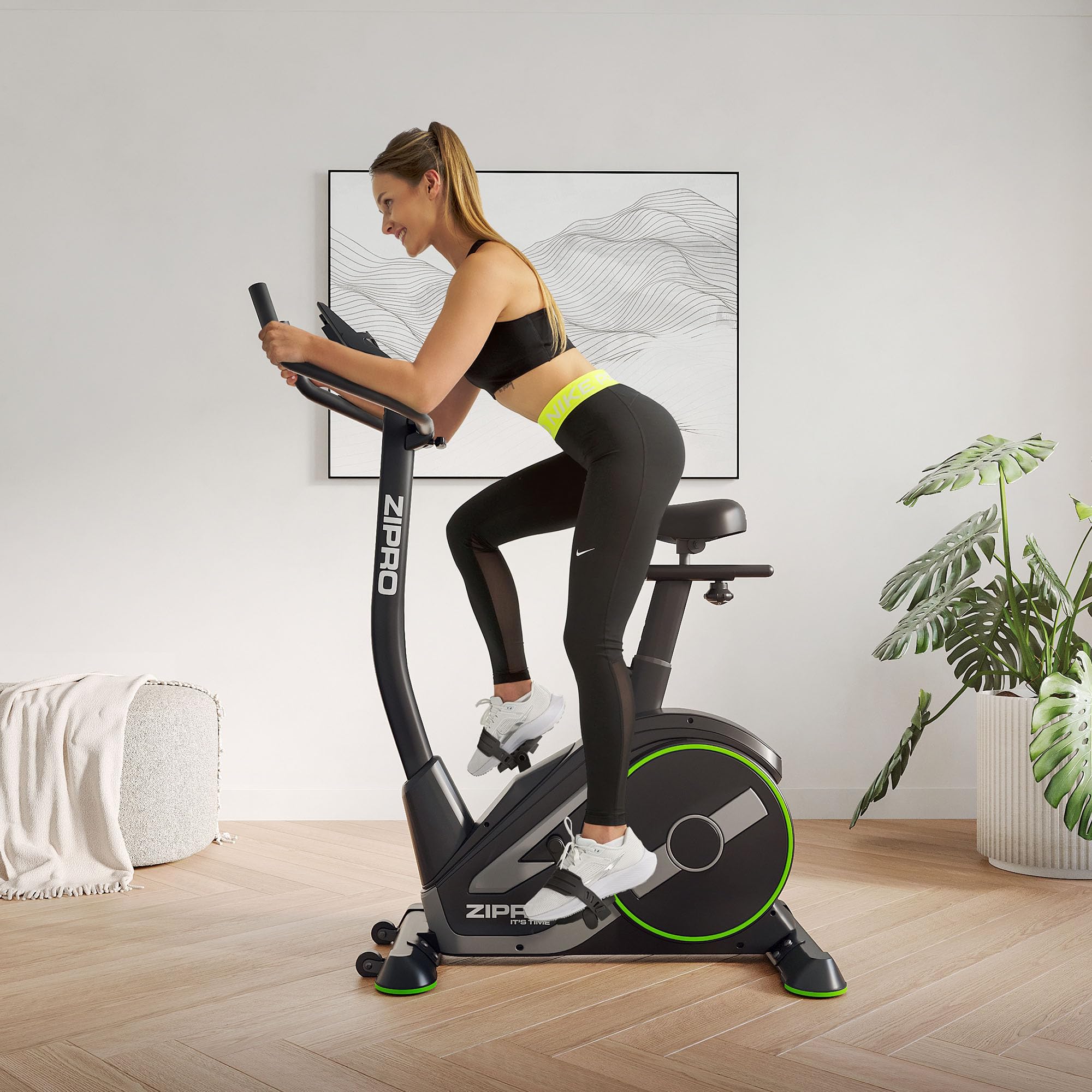 Zipro Cyclette Rave, Fitness Bike Ergometrico, Trainer Magnetico per Bicicletta, Ergometro fino a 120 kg, Bici da Interno, Cyclette per Allenamenti Domestici, Cyclette da Ciclismo con Cavo