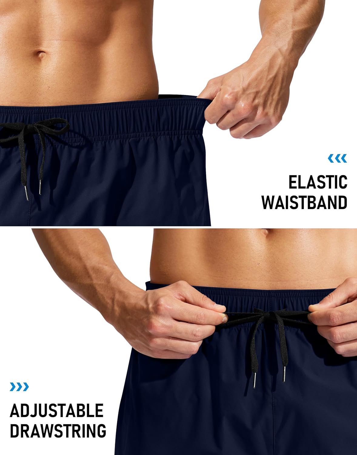 Men's Swim Trunks No Liner 9" Board Shorts Quick Dry Bathing Suit Swimming Beach Shorts for Men with 3 Pockets - Image 5