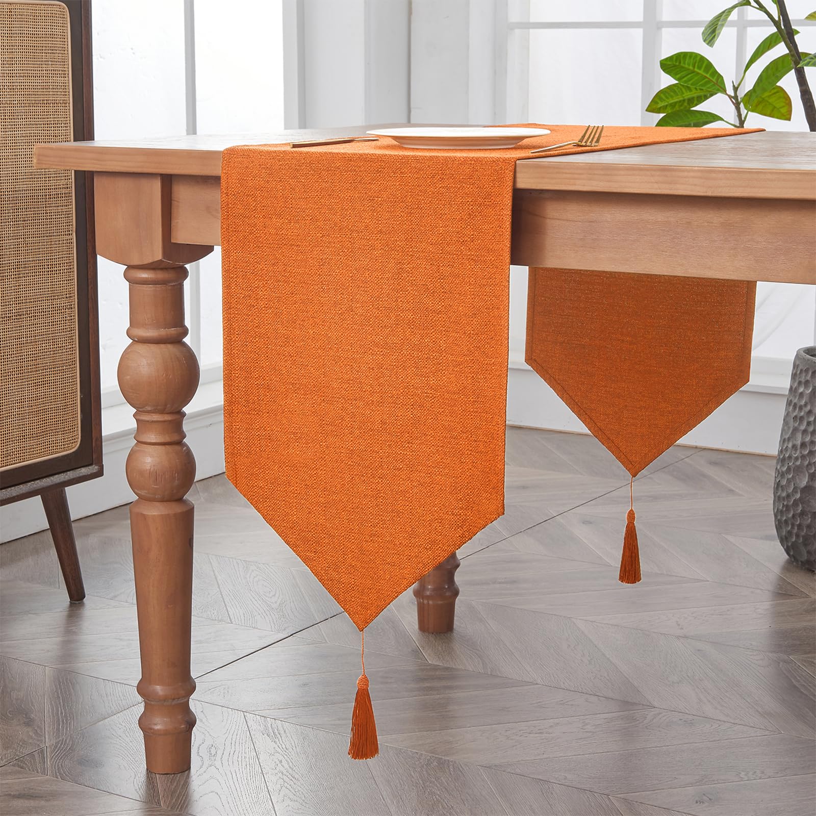 BALCONY & FALCON Table Runner for Dining Room Washable Table Runners for Kitchen Party Holiday — view 10