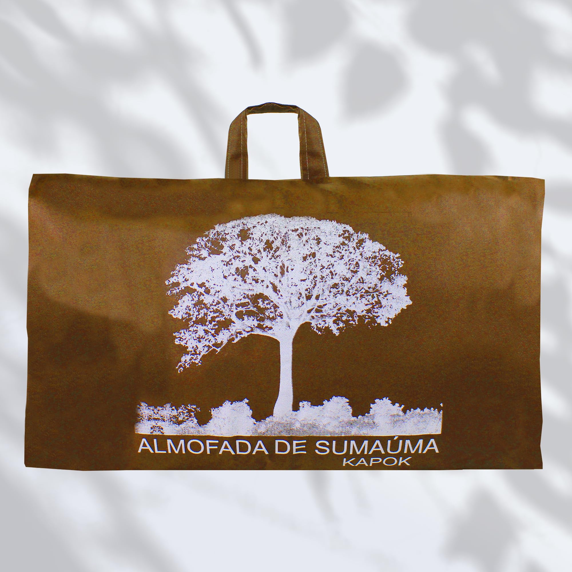 Genérico Almohada de Kapok Natural 65x45x18 cm con Funda de Algodón | Relleno de Kapok, Suave, Antialérgica, Antibacteriana, Para Dormir de Lado