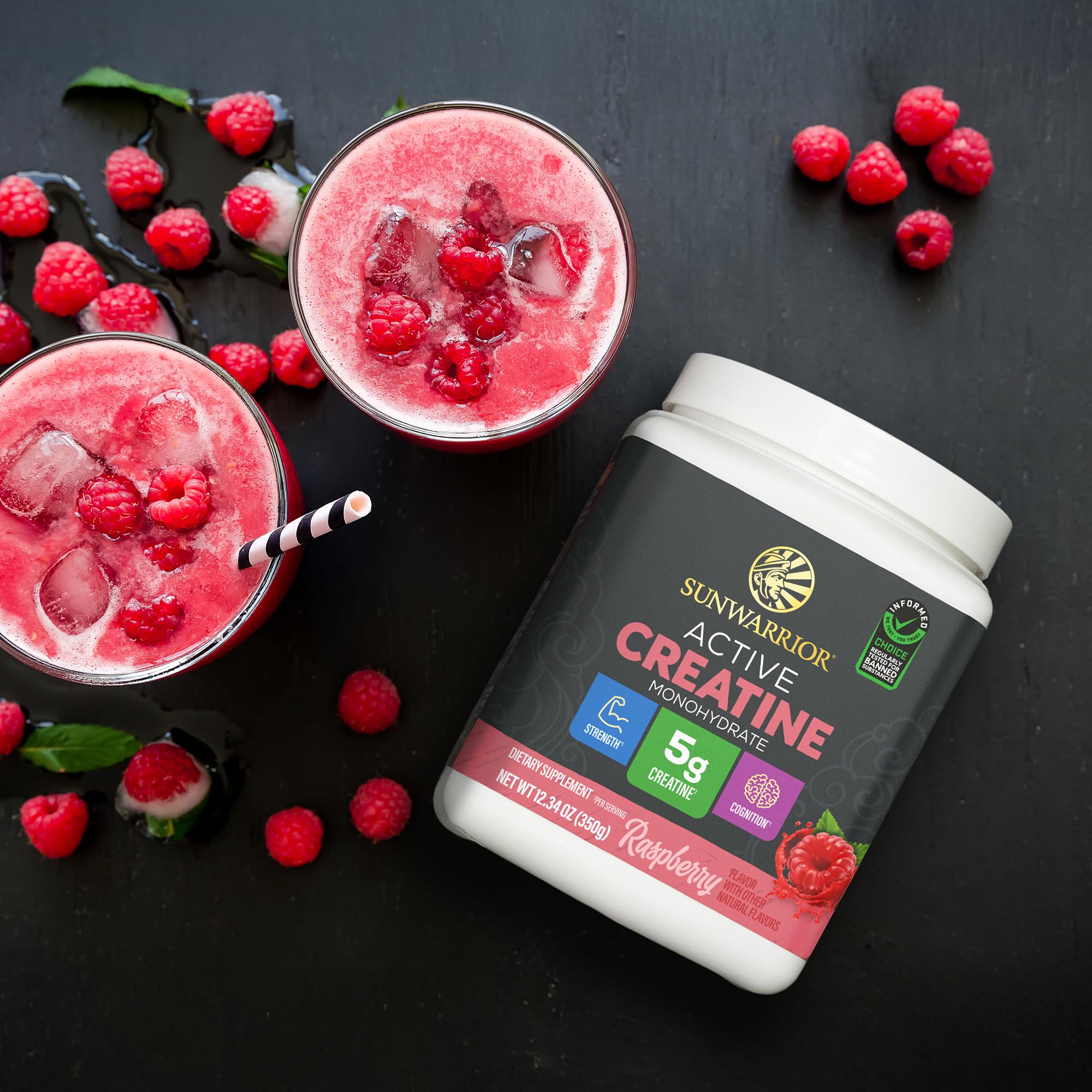 Creatine Monohydrate Powder Micronized PreWorkout Recovery Supplement | Support Muscle Building Strength Training Cognition | Vegan & Keto Friendly Easily Mixes 50 Servings Raspberry Flavored — Amazon image 7
