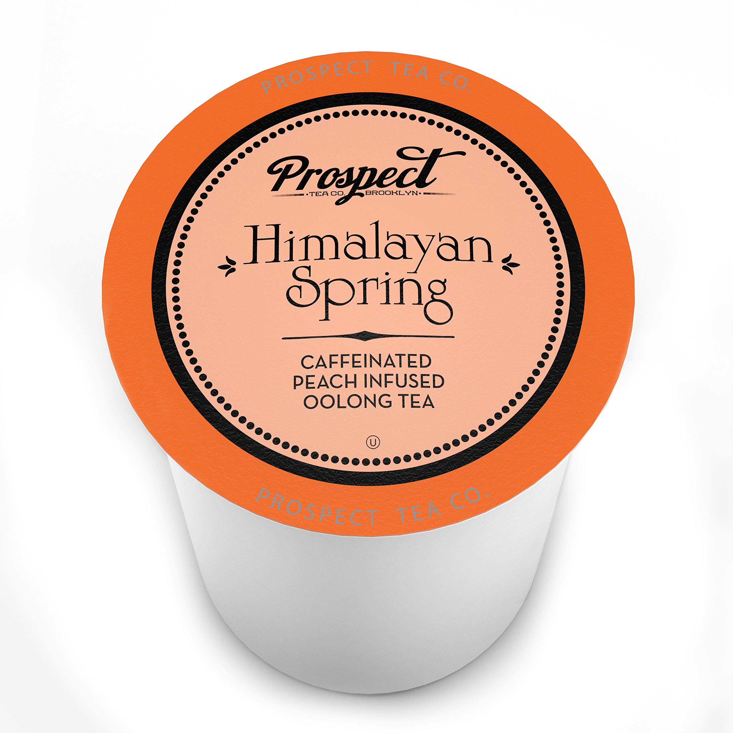 Prospect Tea - Cialde per tè Oolong con infusione di pesca dell'Himalaya, compatibili con produttori di birra K Cup, incluse 2,0, 40 pezzi