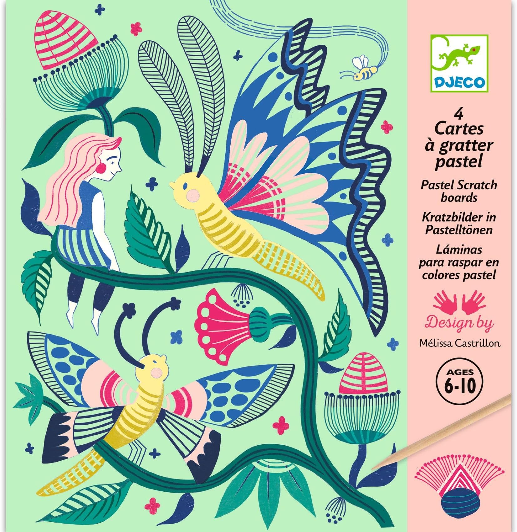 Scratch Cards Art Kit - Fantasy Garden