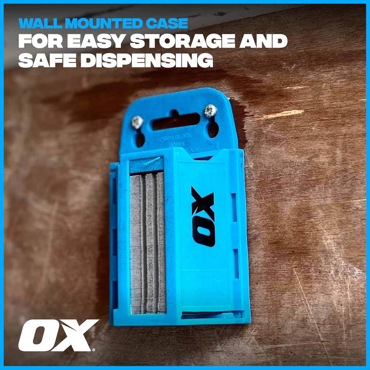 OX Pro SK5 Steel Utility Knife Blades – 100 Pack Box Cutter Blades for Folding & Retractable Box Cutters with Safety Dispenser