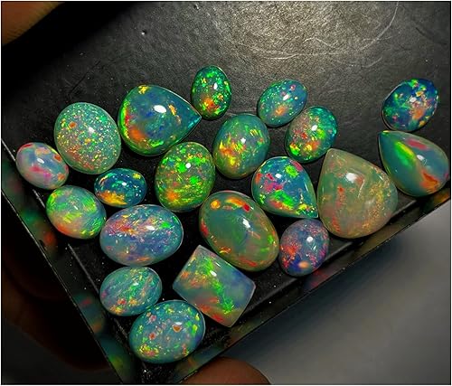 Miniatura 3 de Cabujones de ópalo, cabujones de ópalo AAAA, cabujones sueltos de ópalo natural, cabujones de piedras preciosas sueltas de ópalo etíope, ópalo