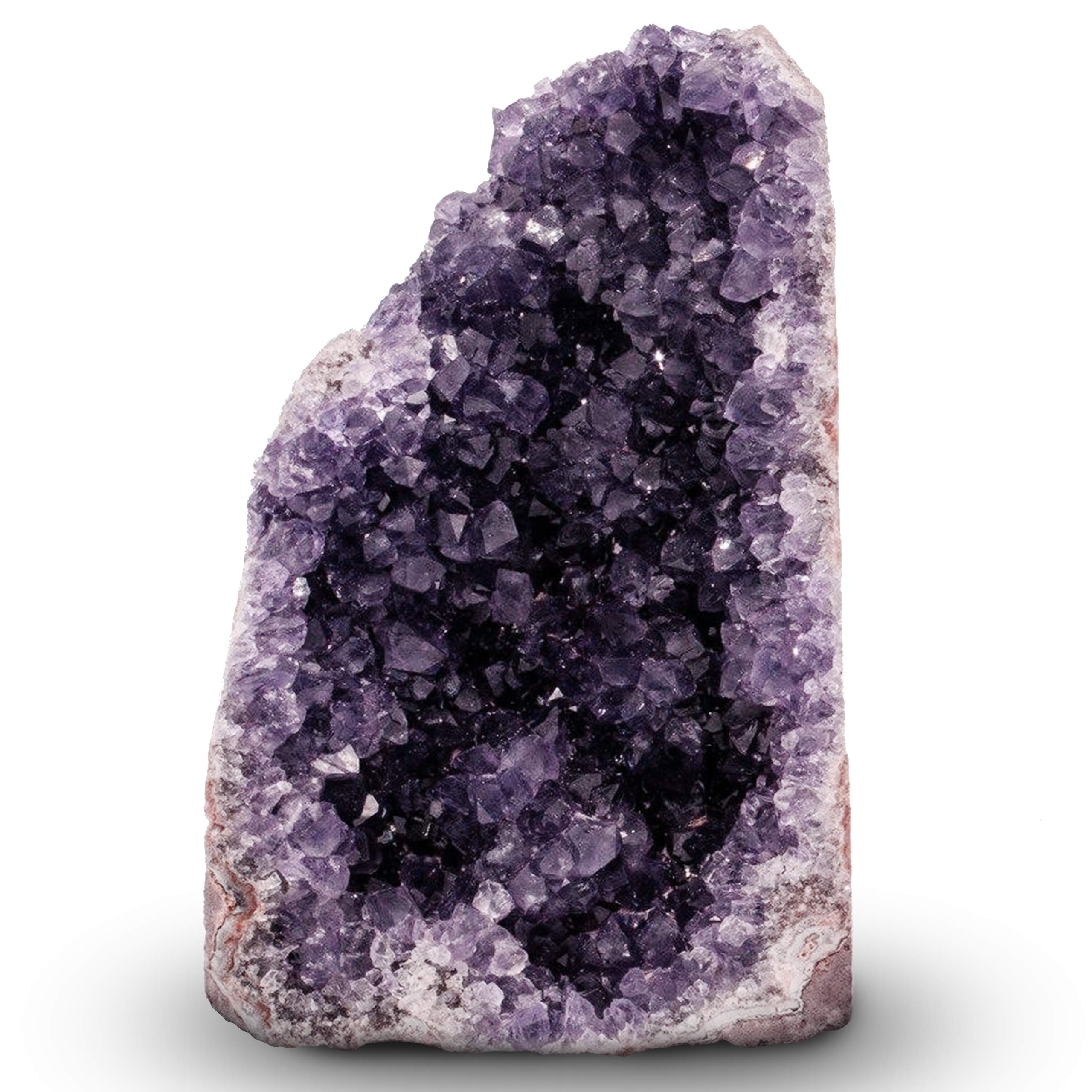 EMPORIONNatural Amethyst Crystal Clusters Stone from Uruguay Raw Geode Quartz - Deep Purple Color