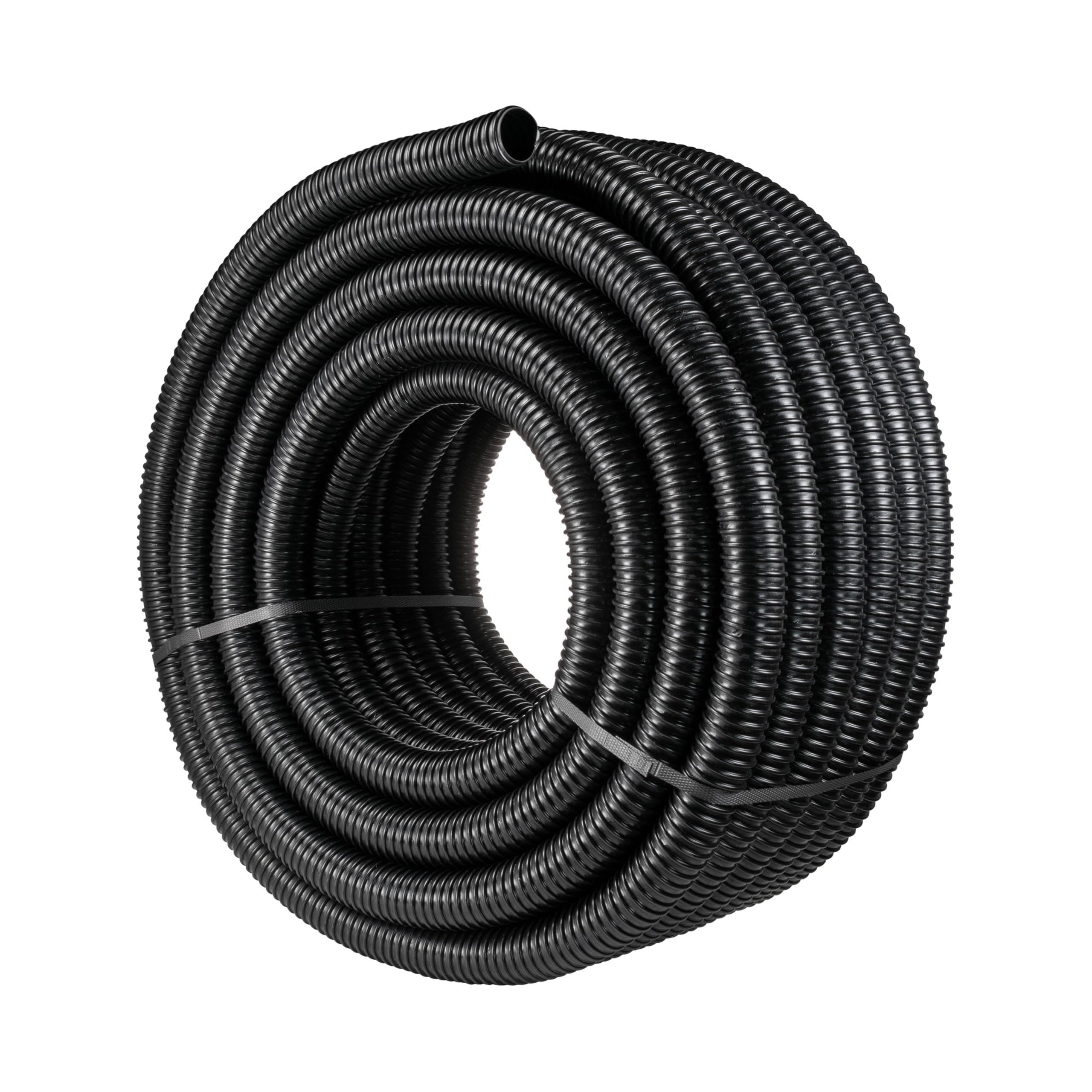 Cost Wise Black 50Mm (2") Corrugated Flexible Pond Pump/Filter/Waterfall/Drainage Pipe Also Ideal For Hydroponics And Suction Hose (2M) Length