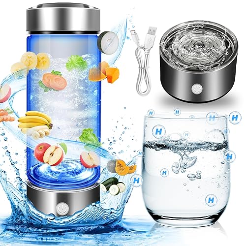 Botella de agua de hidrógeno grande, generador de botellas de agua de hidrógeno, gran capacidad de 1.5L, electrólisis de 6 minutos, adecuada para