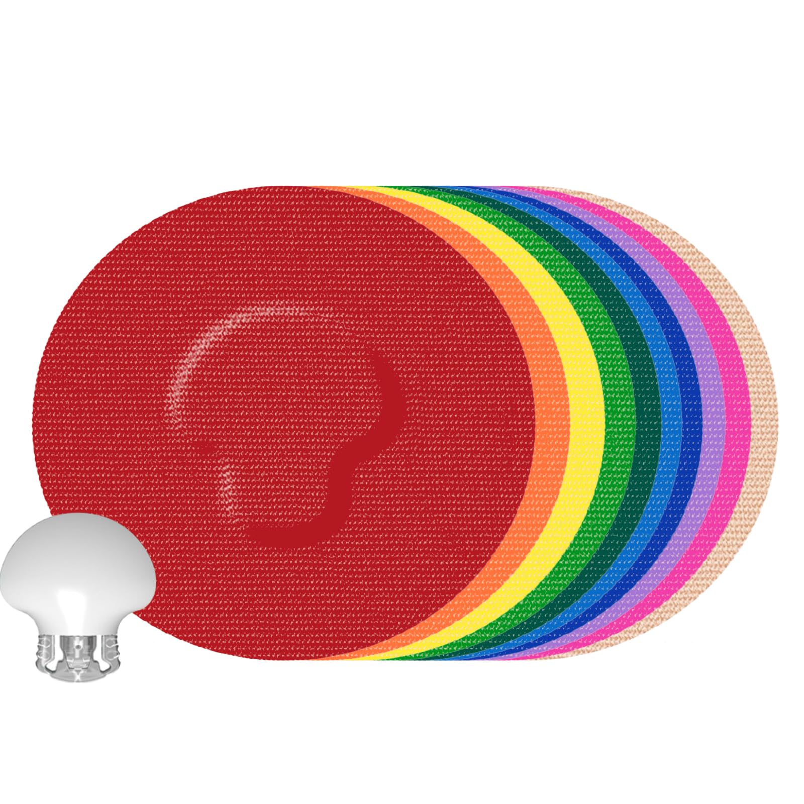 CGM Adhesive Patches for Guardian and Other Sensor,10 Pack Waterproof and Breathable Tapes,No Glue in The Center,Flexible Covers for 7+ Days,Multi-Color