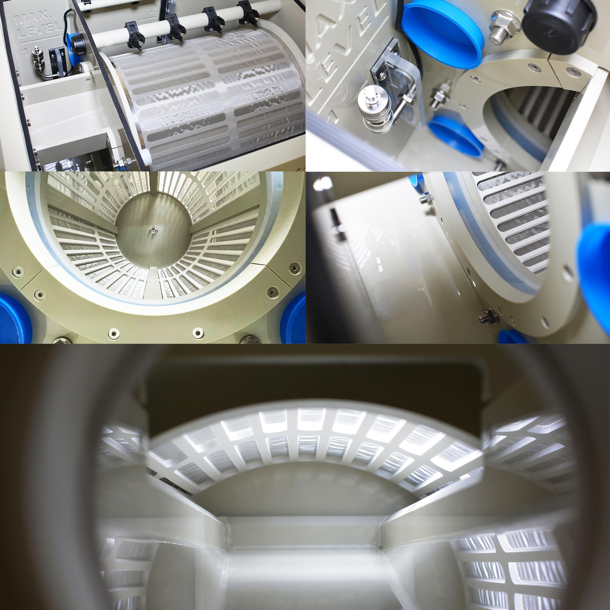 Filtro a tamburo RDF Sistema di filtraggio dell'acqua completamente automatico per stagni Koi, acquacoltura, allevamento ittico, idroponica, acquaponica, acquario, fontana, acquario |