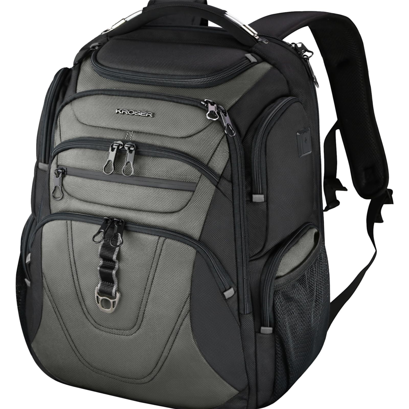 KROSER TSA Friendly Travel Laptop Backpack 17.3 inch XL Computer Backpack Water-Repellent College Daypack Business Backpack with RFID Pockets & USB Port for Men/Women-Black — Amazon image 16