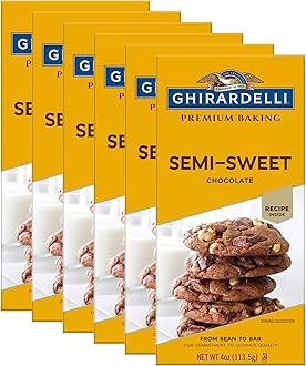 Chocolate Baking Bar, Semi-Sweet Chocolate, 4-Ounce Bars (Pack of 6)