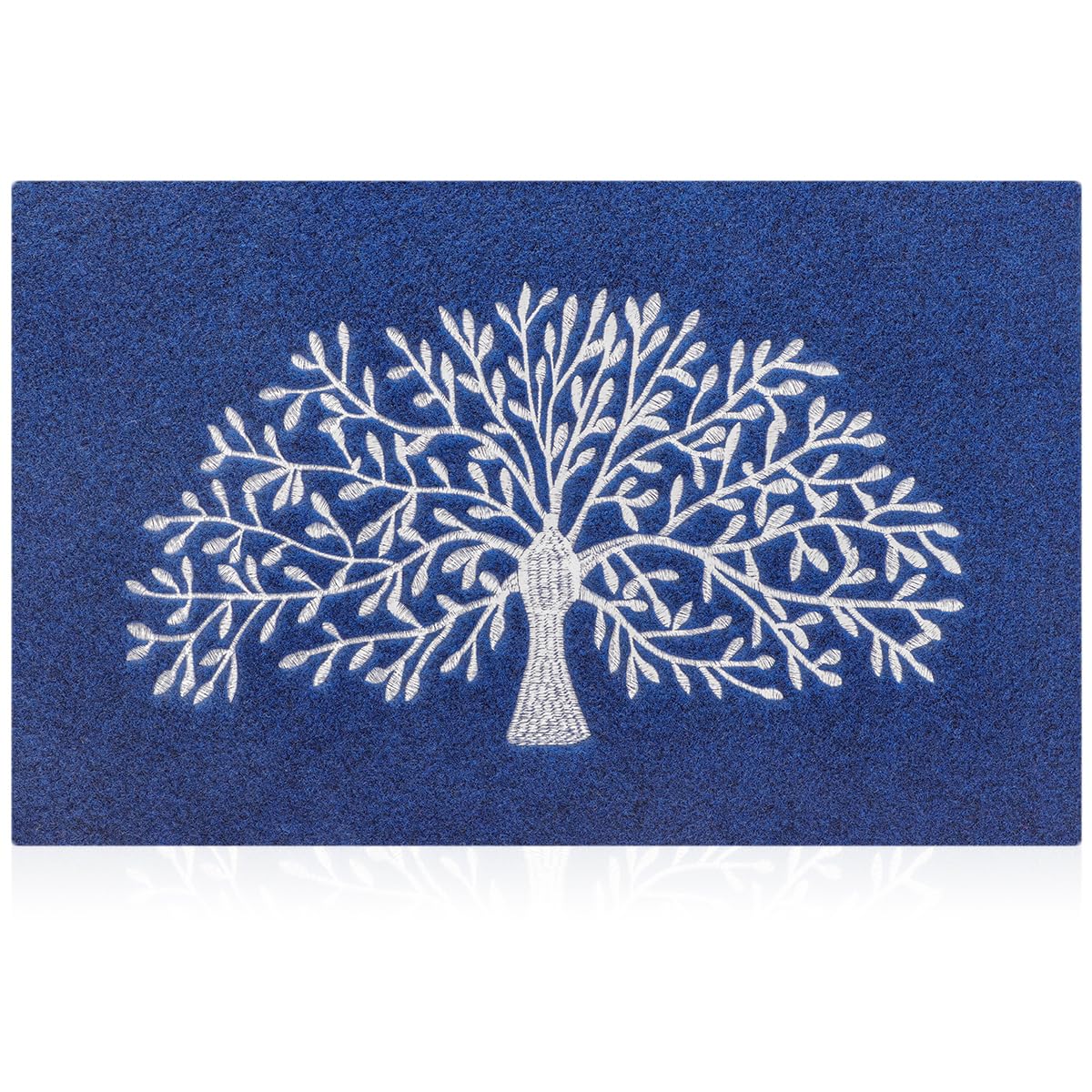 AOAOPQAOAOPQ Front Door Mats Indoor Washable Floor Mat Inside Heavy Duty Non Slip Entrance Rug Shoes Scraper Absorbent Thin Door Blue Mat