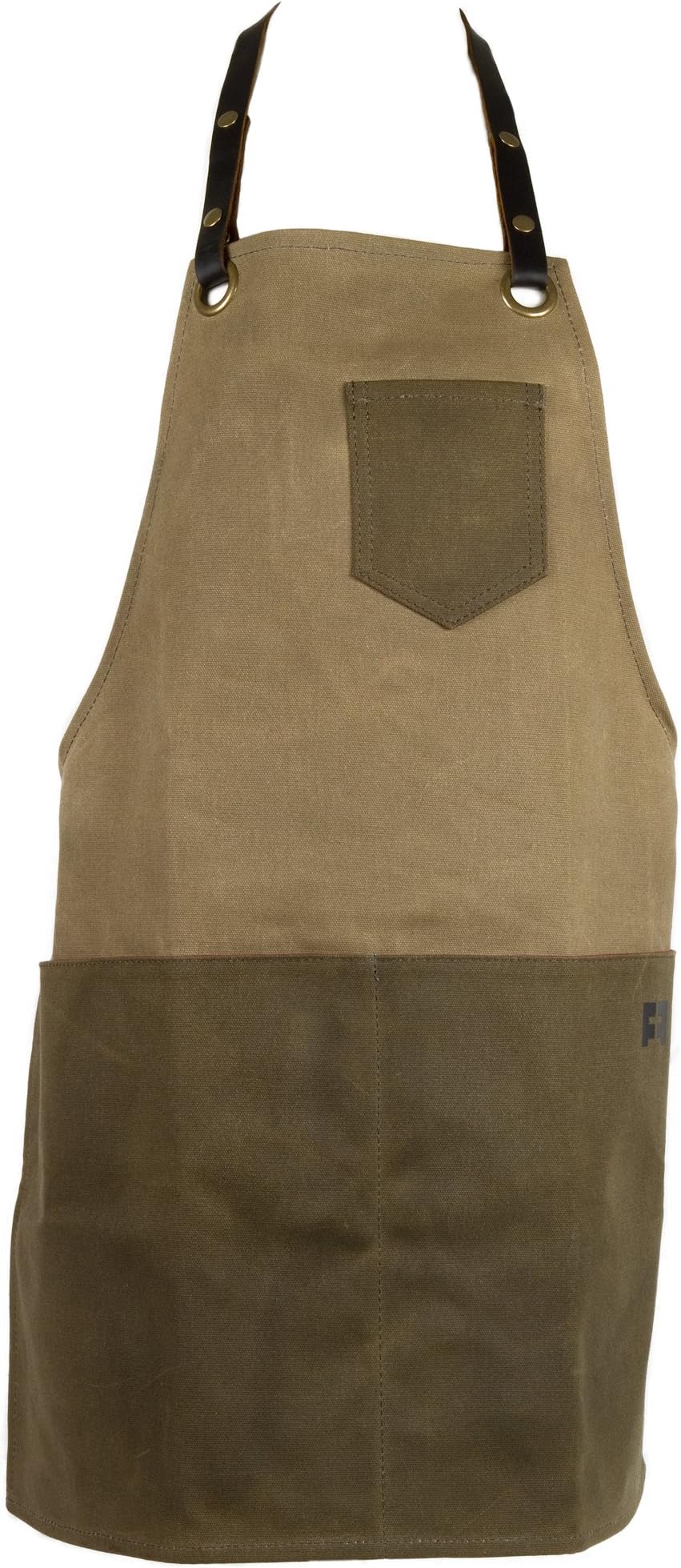 Waxed Cotton Canvas Shop Apron for Chefs, Baristas, Bike or Ski Mechanics, Woodworkers | the Edison Everyday Apron by FAT FELT