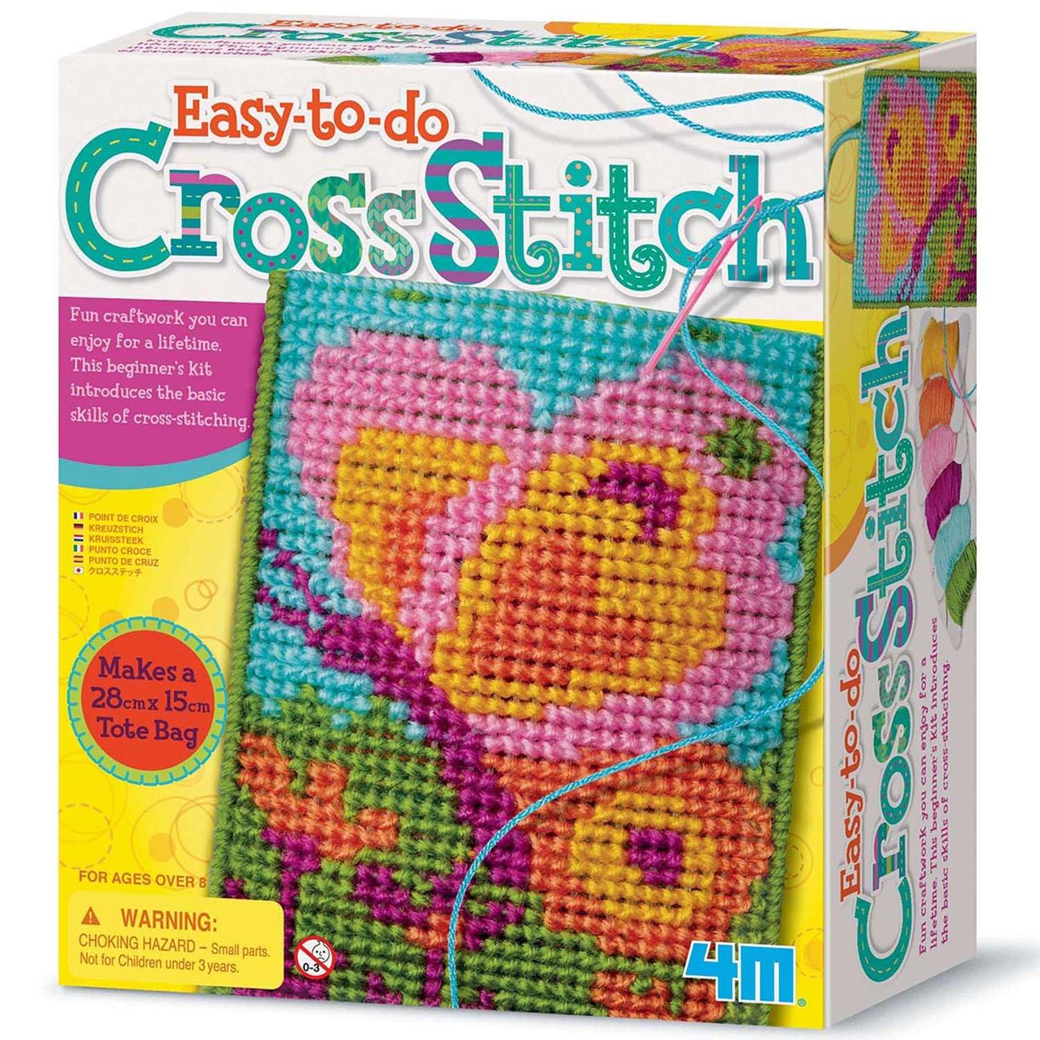 00-02749 L'Arte Del Punto Croce Kit Ricamo Creativo per Bambini Set Fai-Da- Te pe