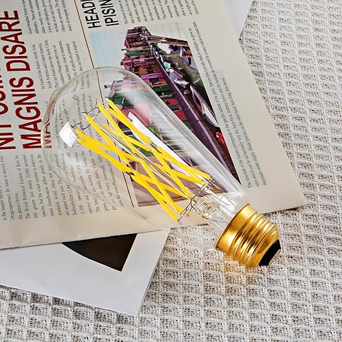 Miniatura 6 de Bombillas LED regulables estilo vintage ST64, bombillas LED de 16 W, luz neutra, bombillas de filamento Edison de alto brillo, base E26, 1920