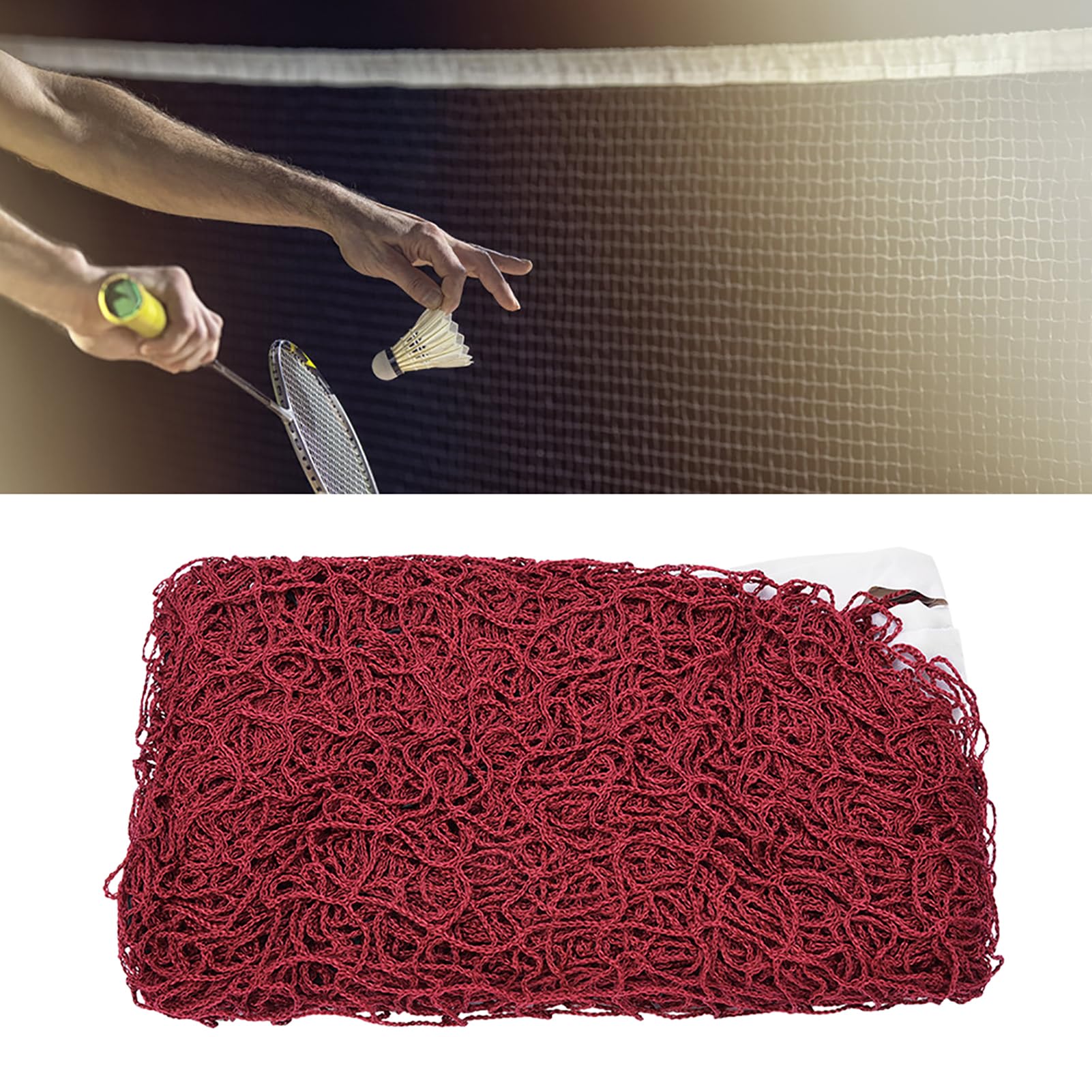 Portable Badminton Net, Polypropylene Fiber Lightweight Beautiful Easy To Store Sport Badminton Net for Backyard for Badminton Player