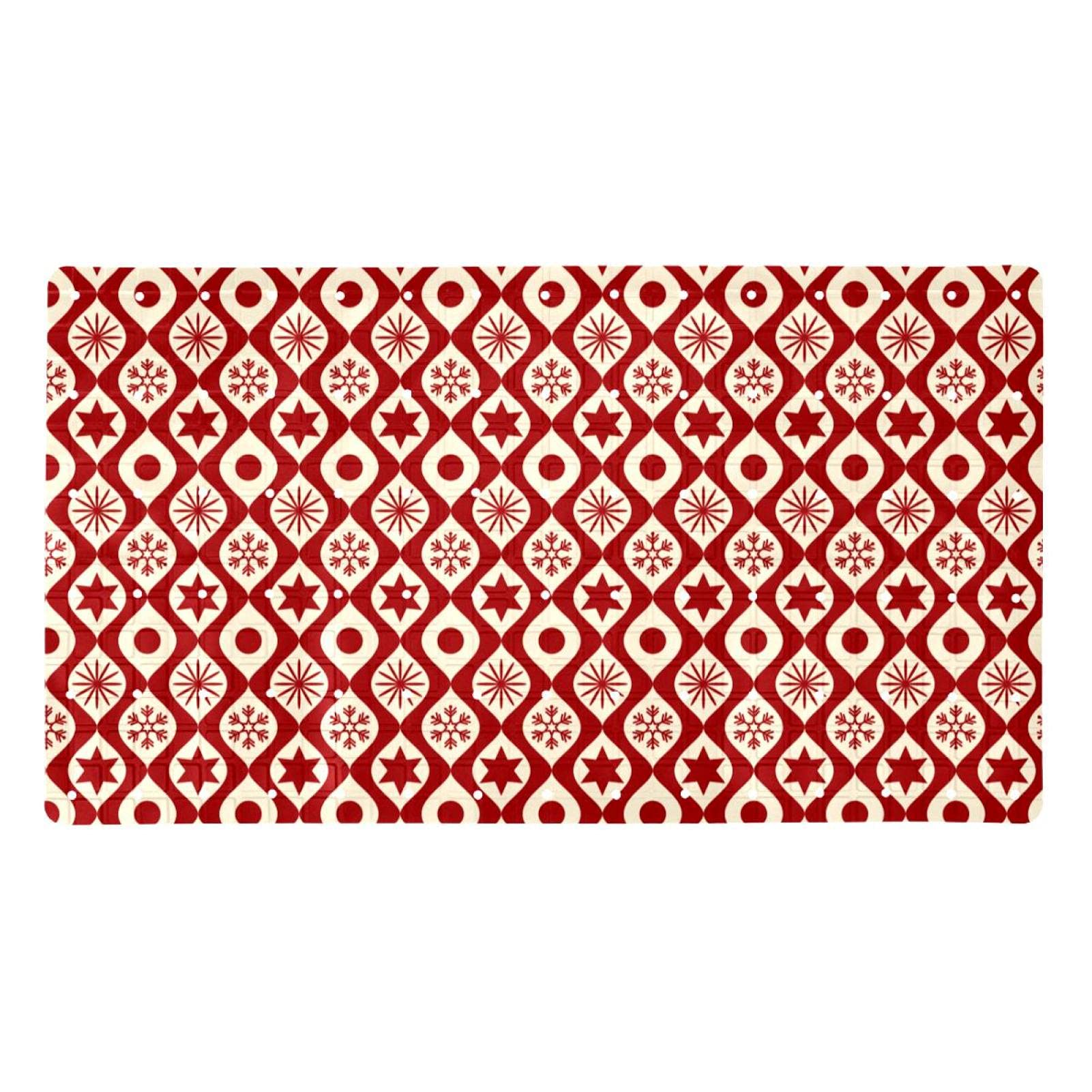 Tapis de douche Noël antidérapant tapis de bain 120 ventouses 71x40 cm