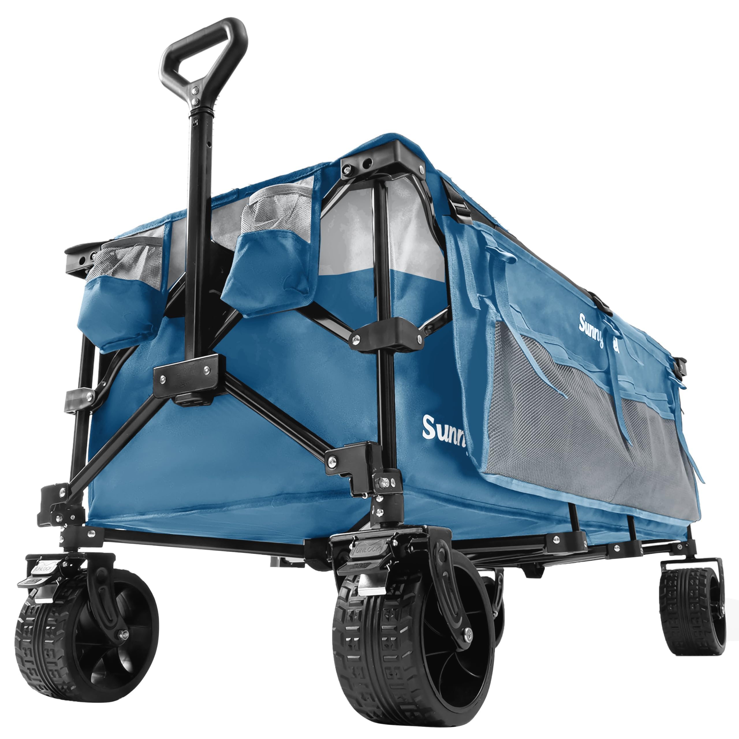 SunnyFeel 300L 高耐荷重250kg キャリーワゴン アウトドアワゴン 折りたたみ キャリー キャンプカート キャンプキャリー 大容量 アウトド Amazon.co.jp: SunnyFeel 300L 高耐荷重250kg キャリーワゴン