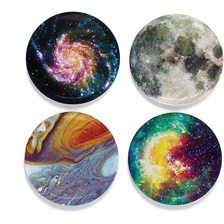 Buttonsmith Science Astronomy Tinker Top Set - to use with Tinker Reel® Badge Reel - Made in The USA