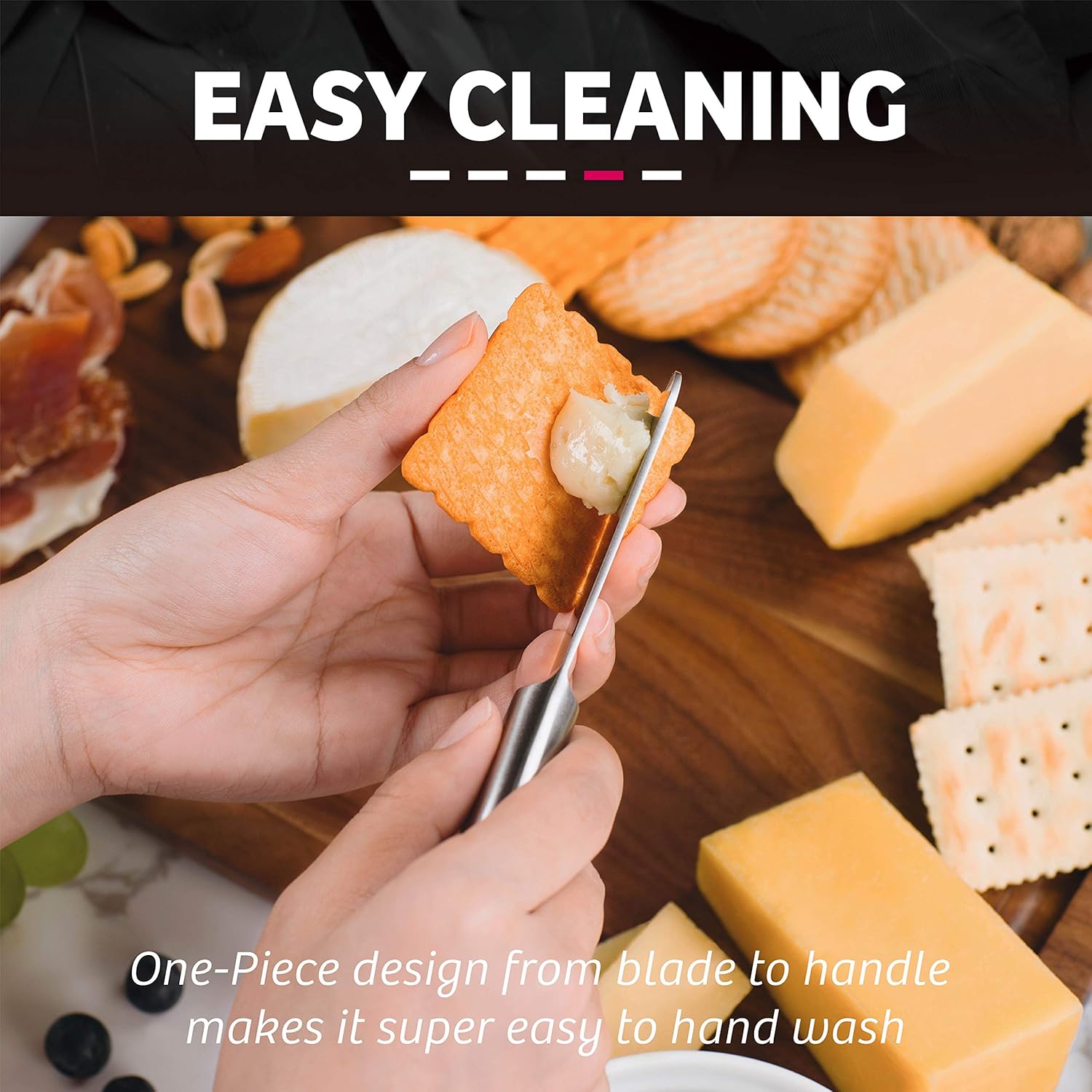 TOP оƒƒERS ignited 4-Piece Cheese Knife Set, Light Weight Stainless Steel Cheese Knives Slicer Cutter Spreader Fork (Gift-Ready Set) Exсluѕіvе Dіѕсоunt 🔥 ignited 4-Piece Cheese Knife Set, Light Weight Stainless Steel Cheese Knives Slicer Cutter Spreader Fork (Gift-Ready Set)