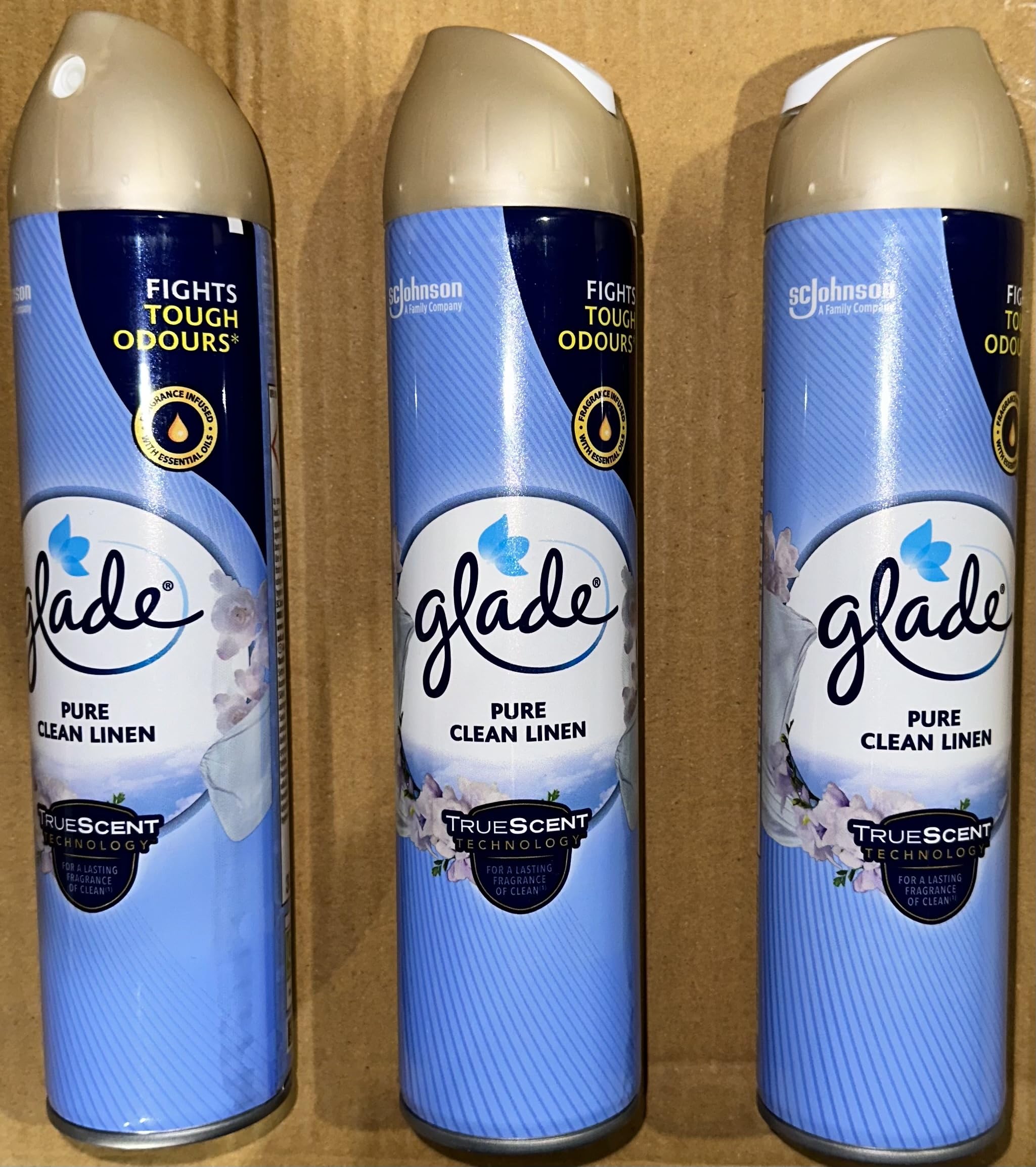 Clean Linen Air Freshener Spray, 300ml Cans, 3 Pack