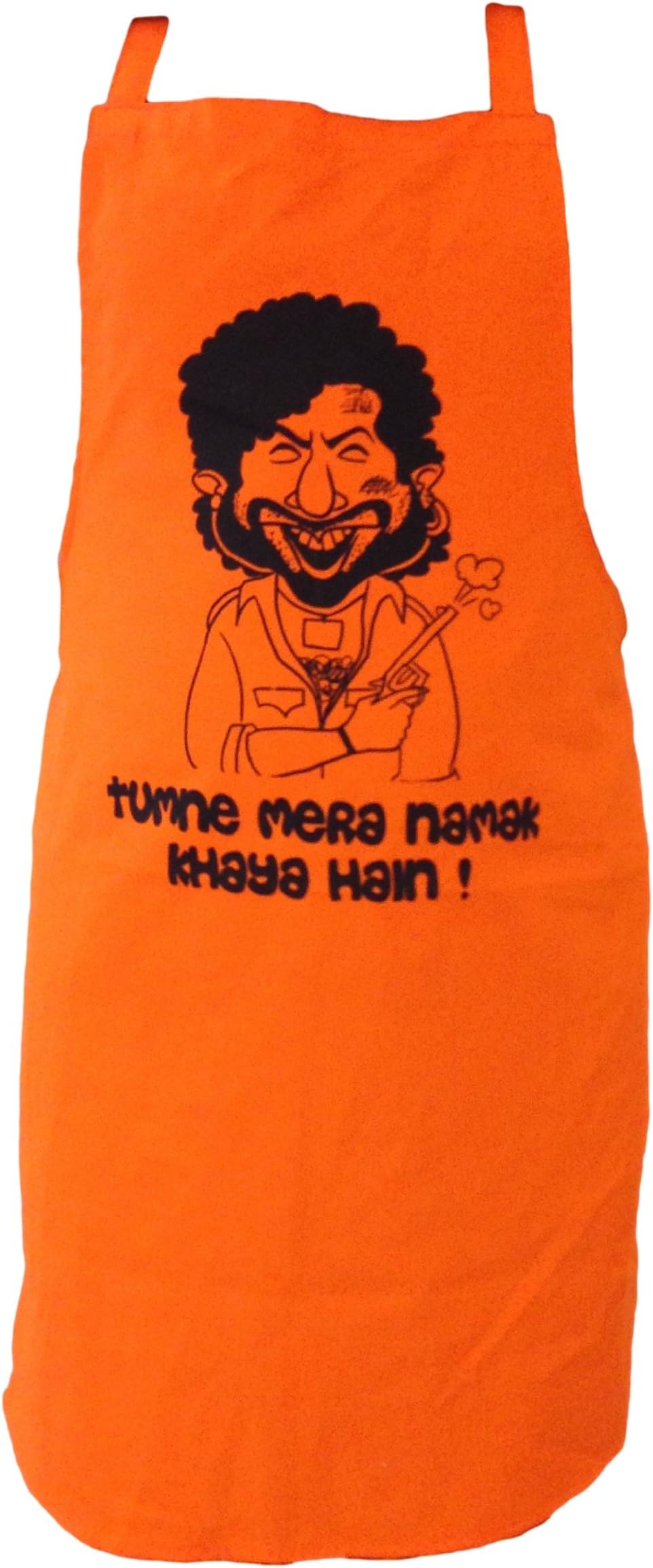 Eco Corner Premium Chef's Apron - Gabbar Tribute Collection | 100% Organic Cotton Kitchen Apron with Printed Funny Quotes