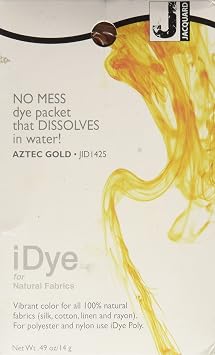 Jacquard Idye Natural Fabric: Aztec Gold