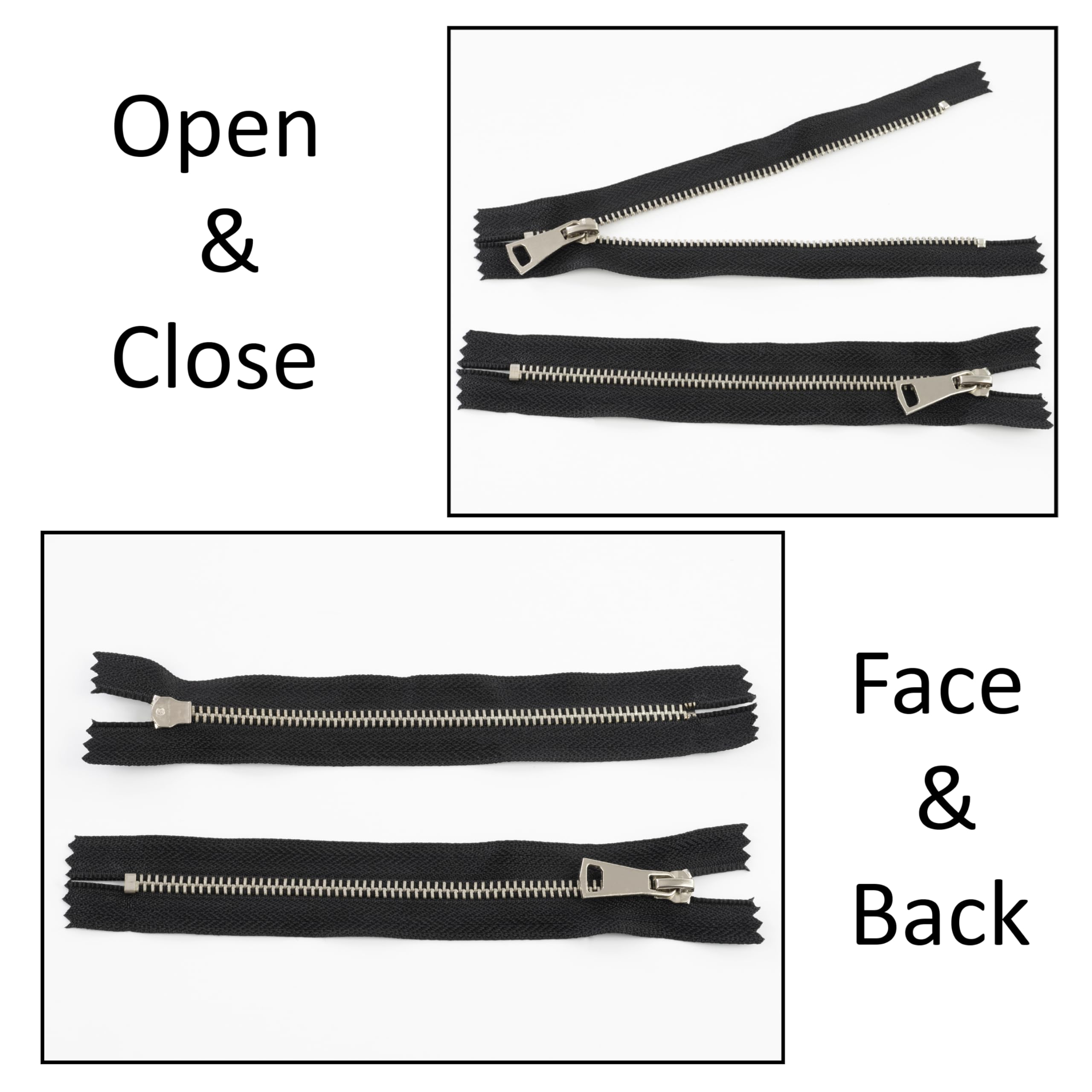 Cerniere Aperte In Nylon 27 Colori Giacche Cardigan Vestiti Da 20" A - Foto 3