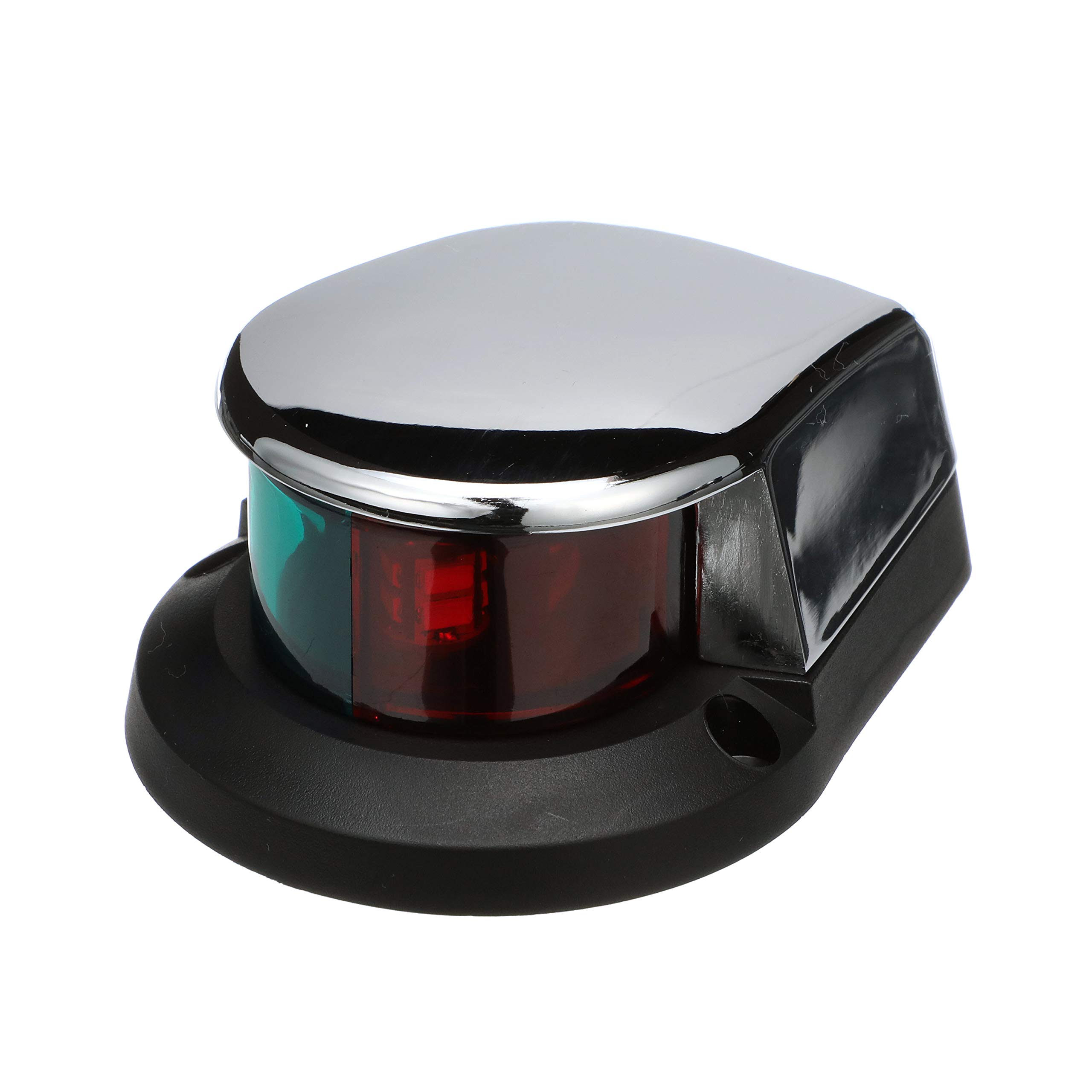 SEACHOICE LED Bow Light, Marine Navigation, Chrome Bi-Color, 4 in.