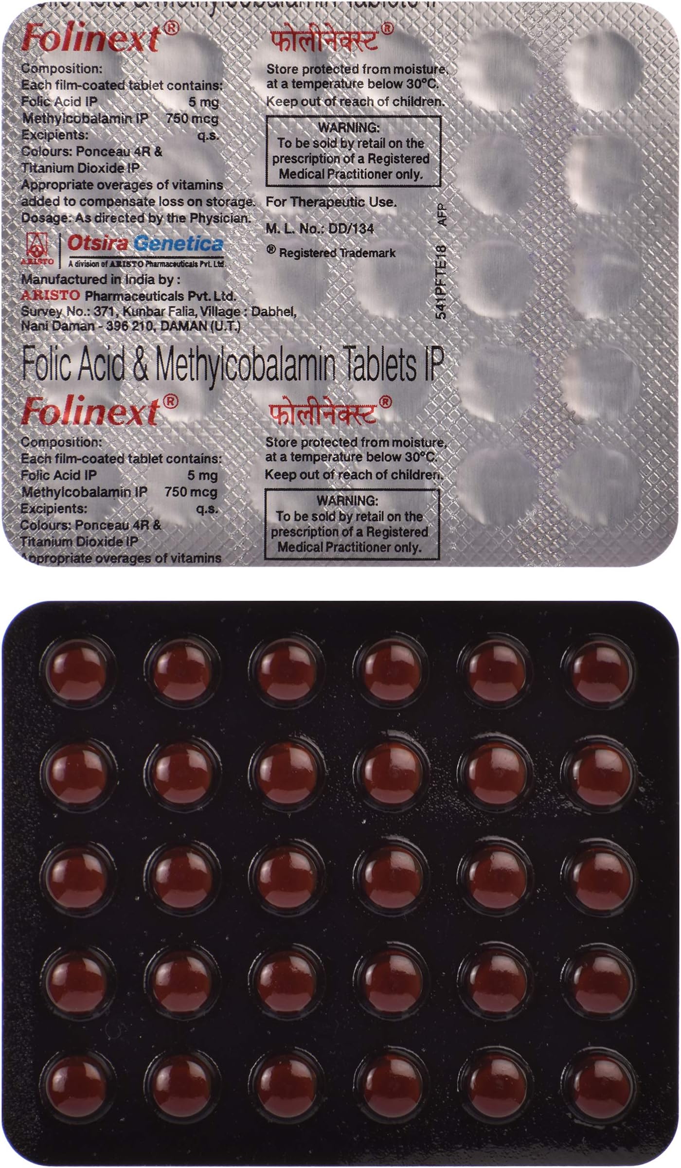 Folinext - Strip of 30 Tablets