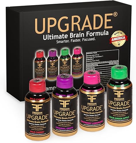 Freeman Formula Upgrade Liquid Energy Shot - Suplemento cerebral - Potenciador cerebral - Suplemento de enfoque - Suplemento de apoyo cerebral
