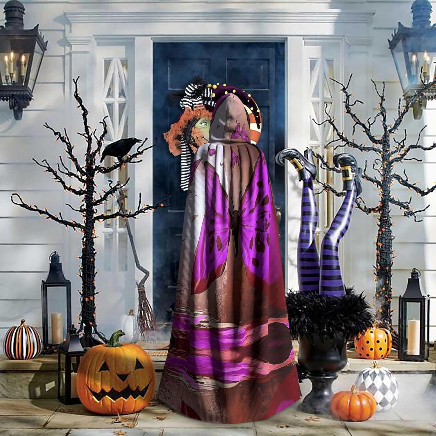 Pink Lotus Queen Unique Darkness Poncho Shawl - Customizable Wearable Blanket for Women, Perfect Halloween Costume Accessory, Knight, Akatsuki, and More